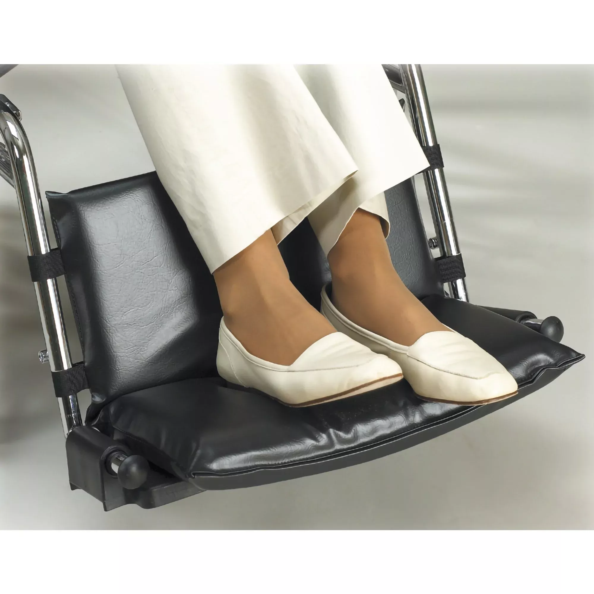 SkiL-Care™ Footrest Extender, For Use With Wheelchairs and Geri-Chairs, 20 - 24 in. L x 1 in. H, Vinyl, 1 Each