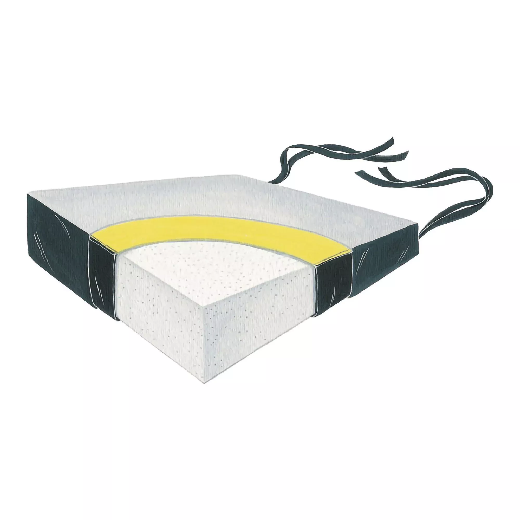 SkiL-Care™ Wedge Seat Cushion, 1 Each