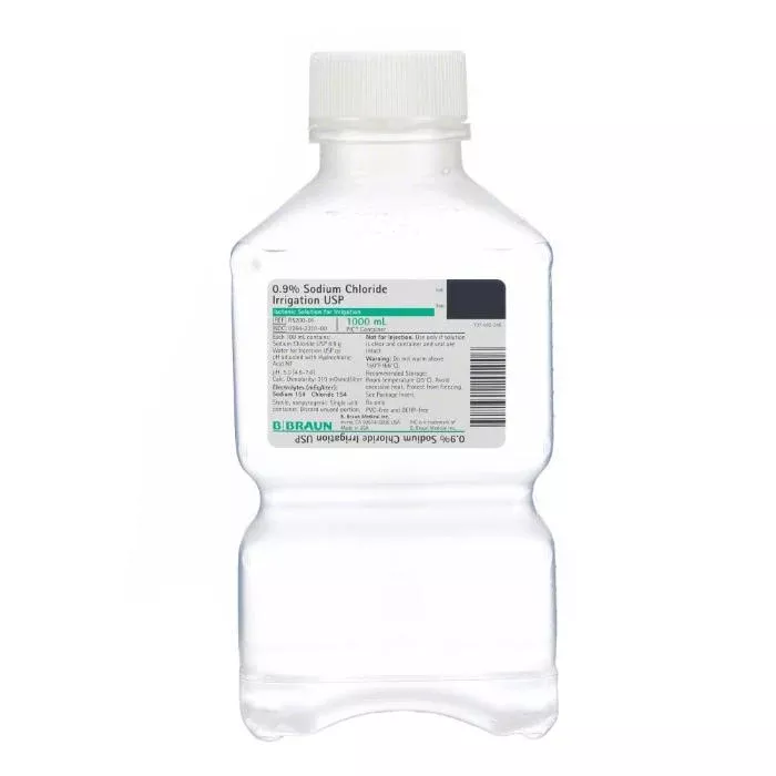 Sodium Chloride 0.9% Irrigation Solution 1000 mL Bottle, 16/cs