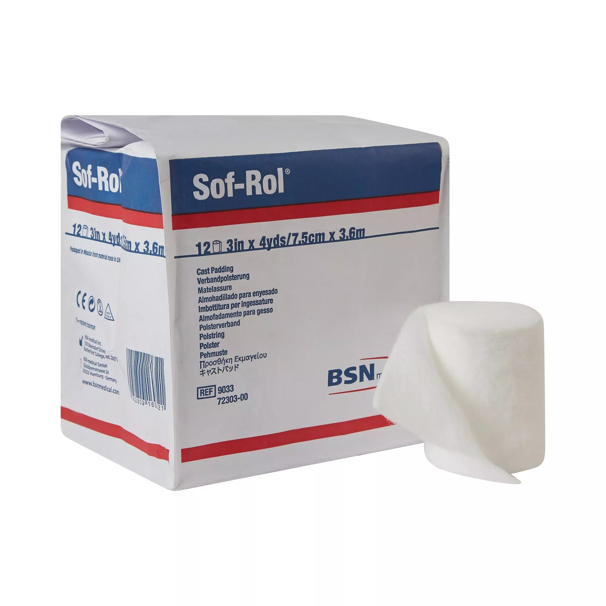 Sof-Rol White Rayon Cast Padding, 3 Inch x 4 Yard, 1 Each