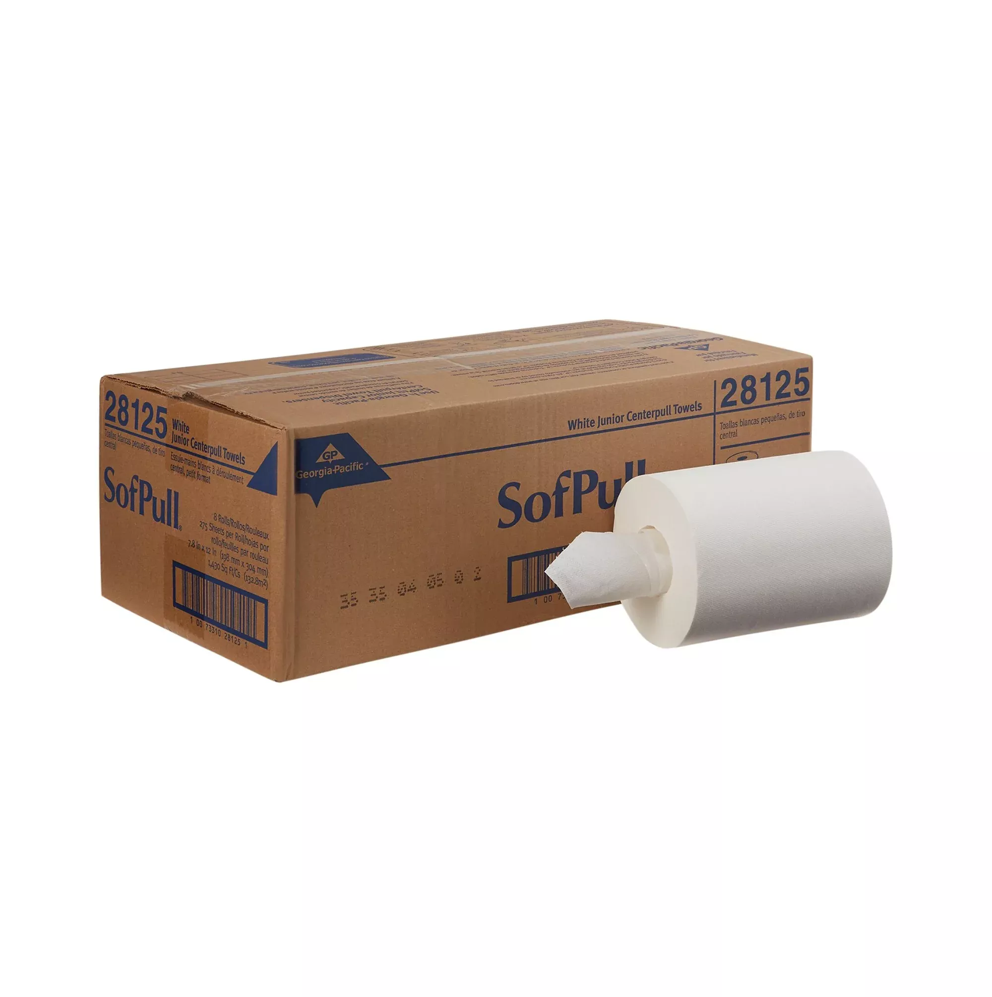SofPull White Paper Towel, 4795 Feet, 8 Rolls per Case, 1 Case of 8