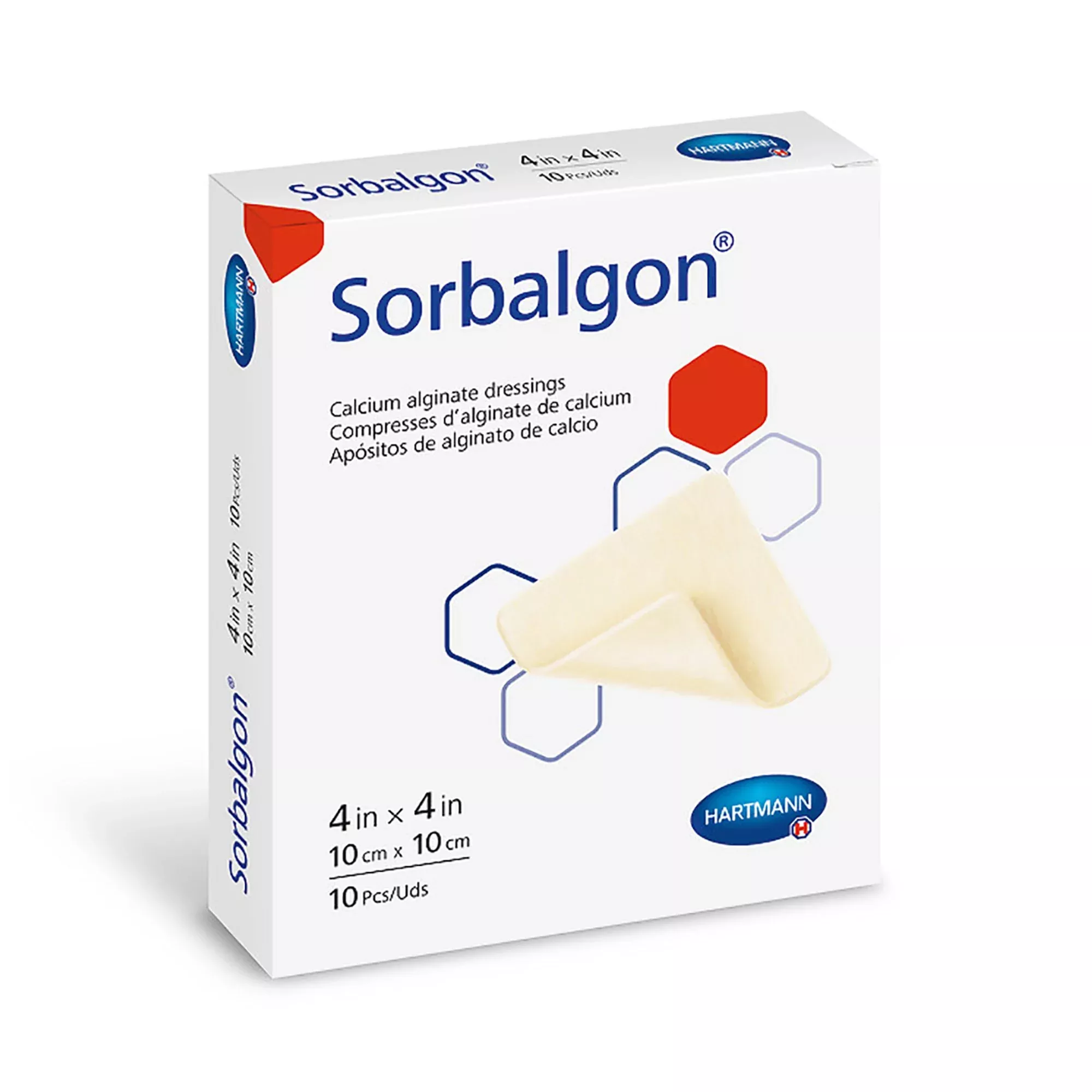 Sorbalgon Calcium Alginate Dressing, 2 x 2 Inch, 1 Each