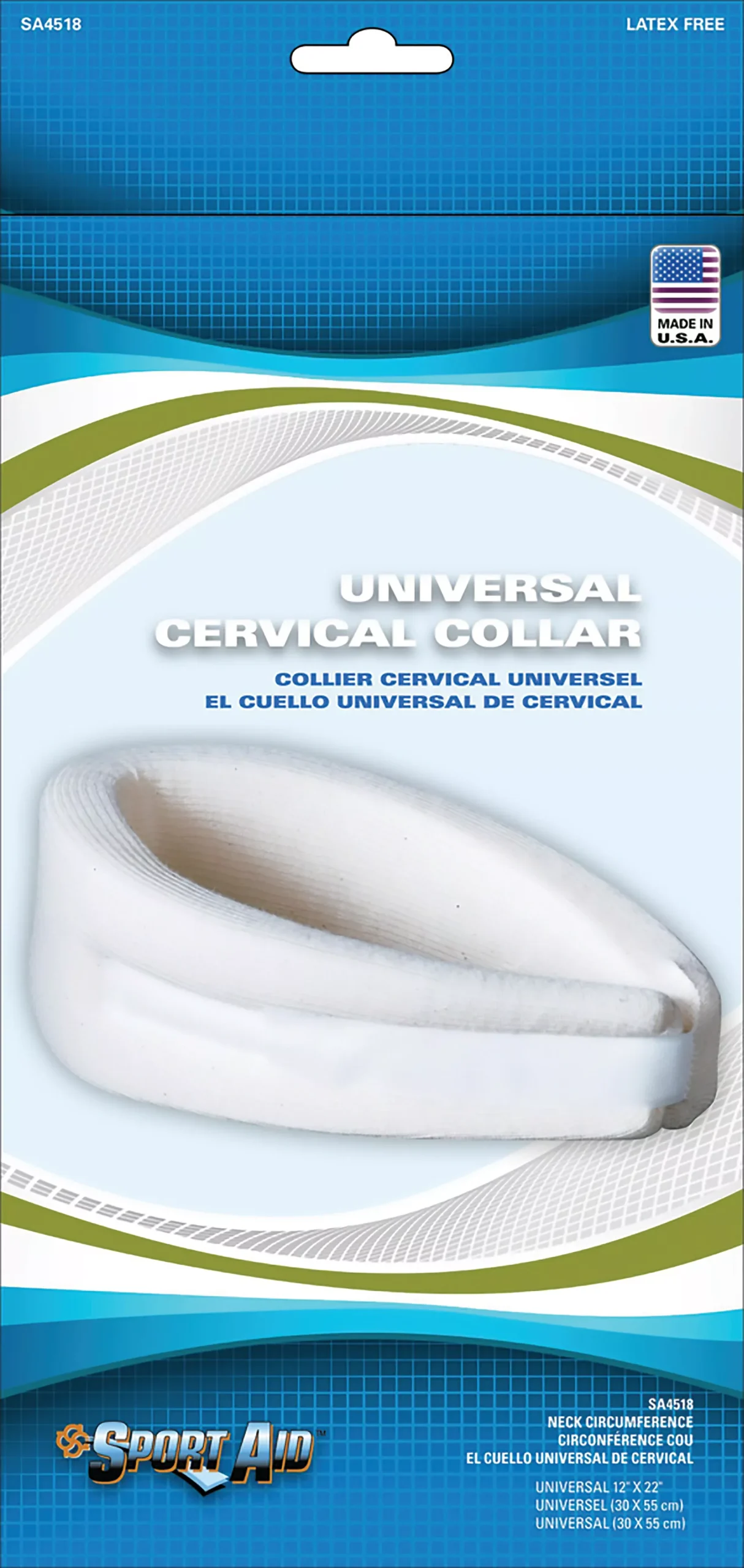 Sport-Aid™ Cervical Collar, One Size Fits Most, 1 Each