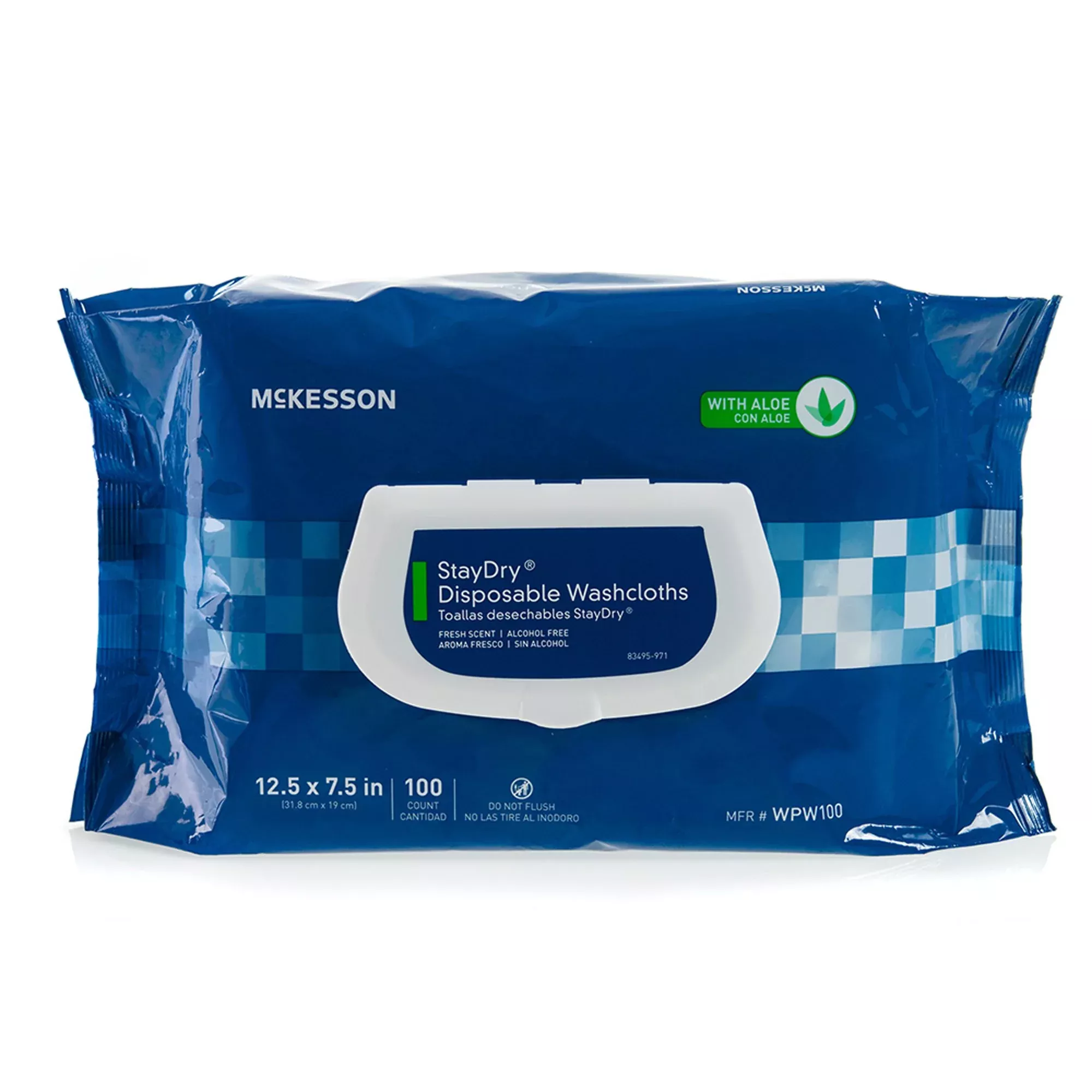StayDry Scented Personal Wipe, 100 Count Soft Pack, 1 Case of 6