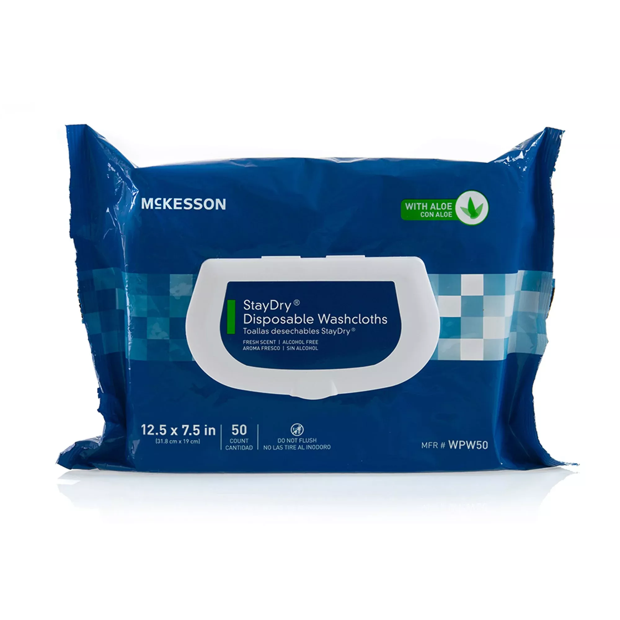 StayDry Scented Personal Wipe, 50 Count Soft Pack, 1 Case of 12