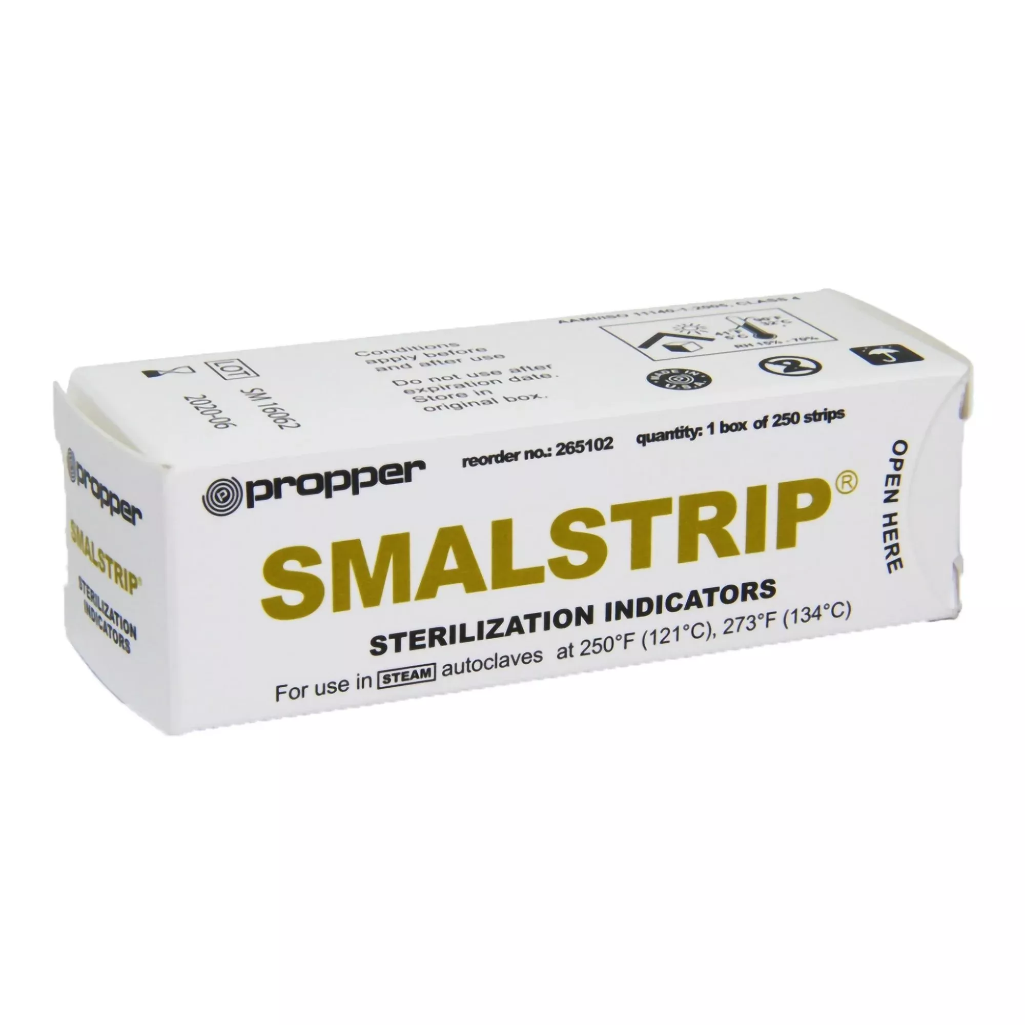 STEAMPlus™ Sterilization Chemical Integrator Pack, 4 Inch, Class 4, 1 Box of 250