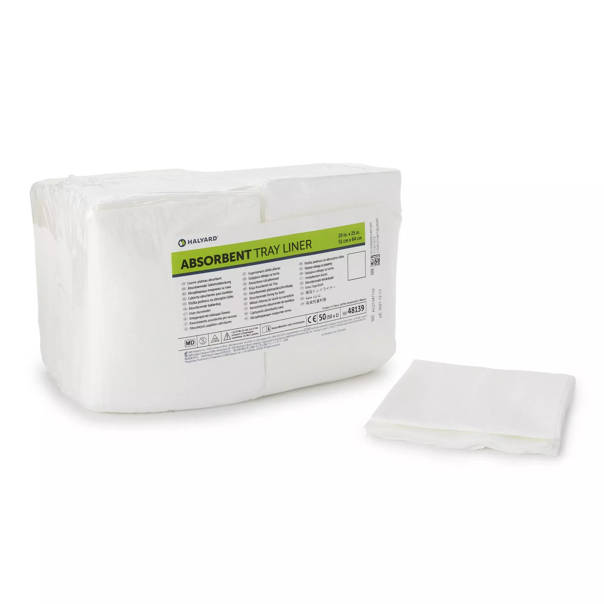 Sterilization Tray Liner Towel, 20 X 25 Inch, 1 Pack of 50