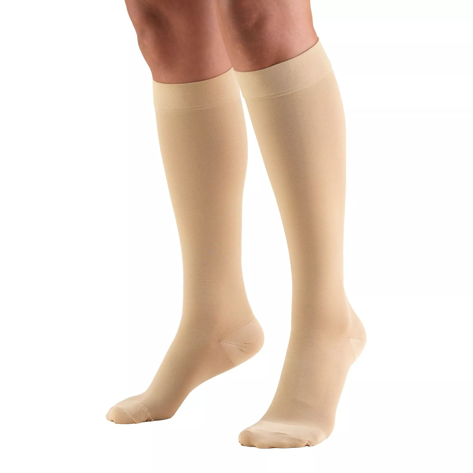 STOCKING BEL KNEE 20-30 XL BEIGE CLOSED TOE