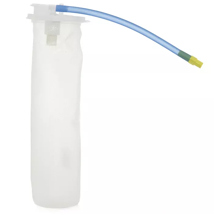 Suction Canister Liners, Disposable 2000 mL with Pour Spout and Permanently Attached Lids, 10/Case