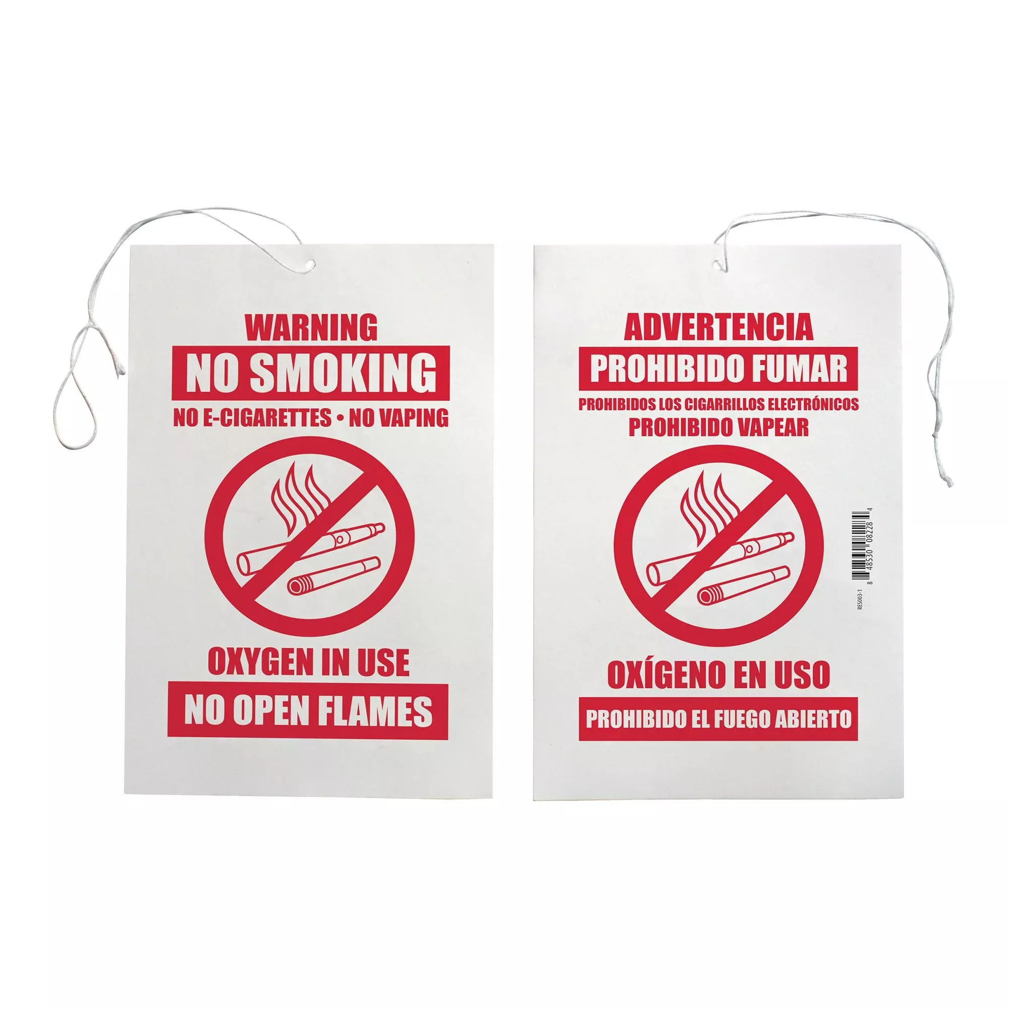 Sunset Oxygen In Use Sign, 6 x 9 Inch, 1 Pack of 50