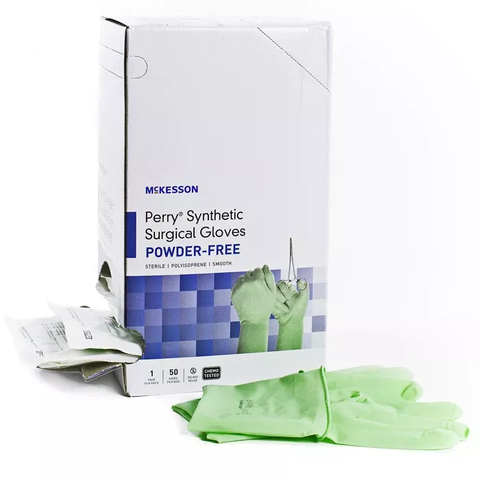 Surgical Gloves, Perry Performance Plus Polyisoprene Powder-Free Sterile Surgical Gloves