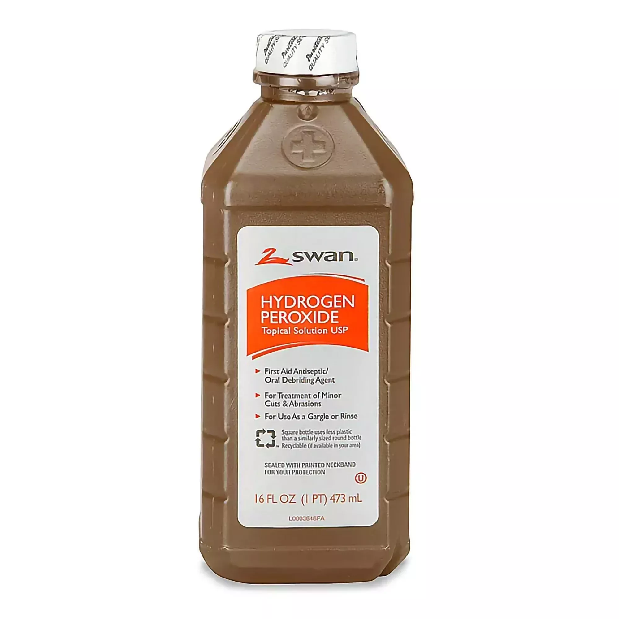 Swan Hydrogen Peroxide, 16 oz., 1 Case of 12