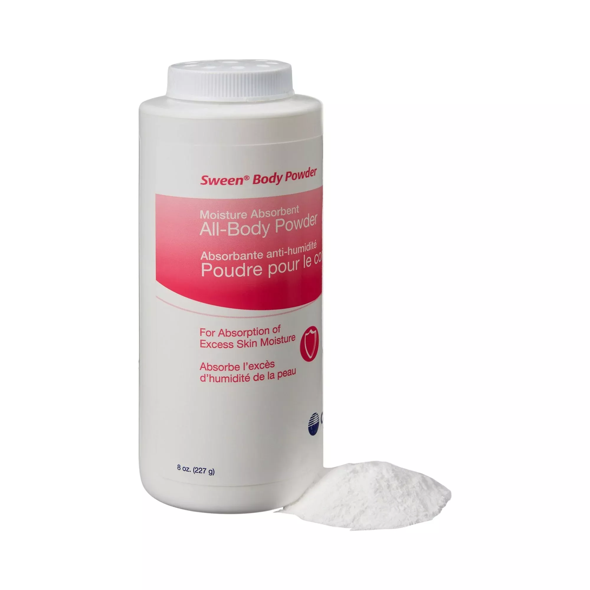 Sween Moisture Absorbent All-Body Powder Lightly Scented, 8 oz. Bottle, 1 Case of 36