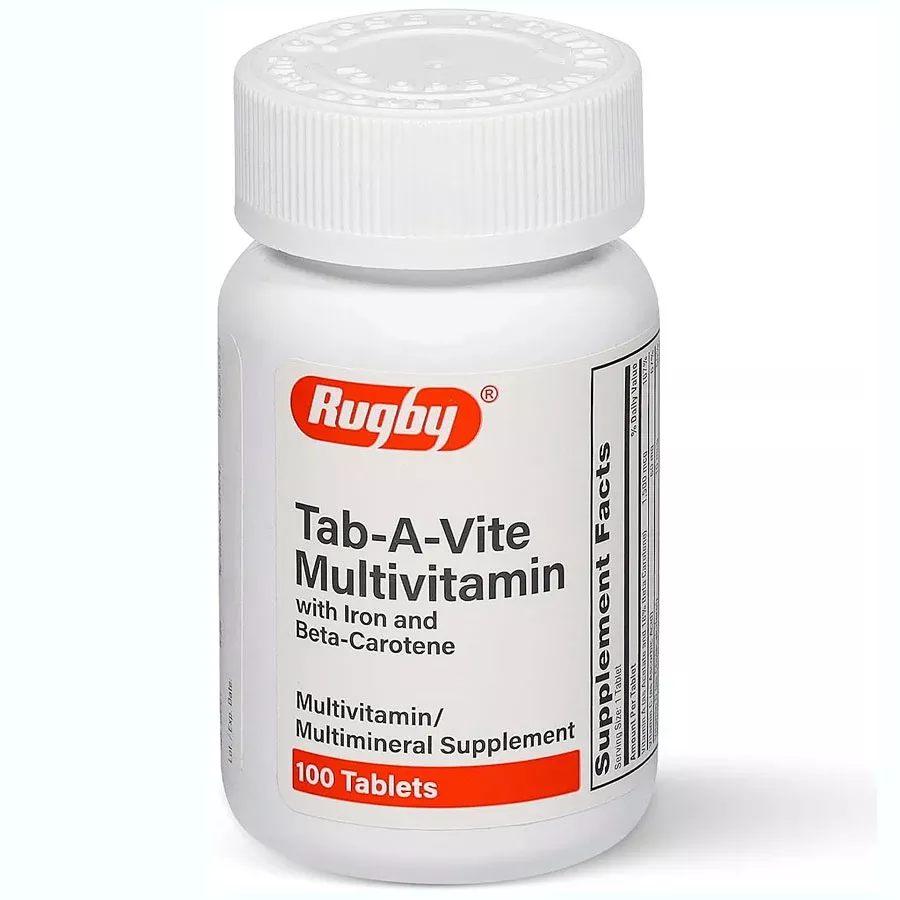 Tab-A-Vite Multivitamin with Iron and Beta-Carotene 100 Count