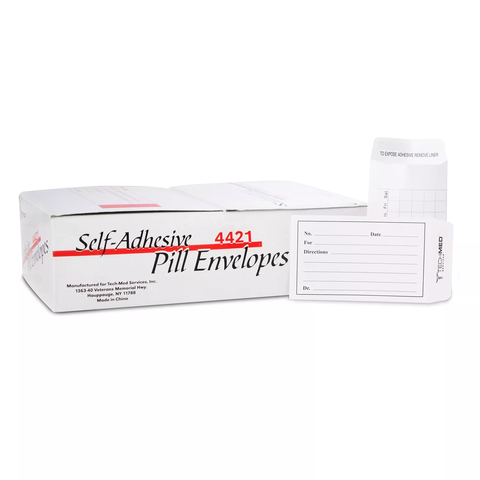 Tech-Med Pill Envelope, 3-/2 x 2-1/4 Inch, 1 Box of 500