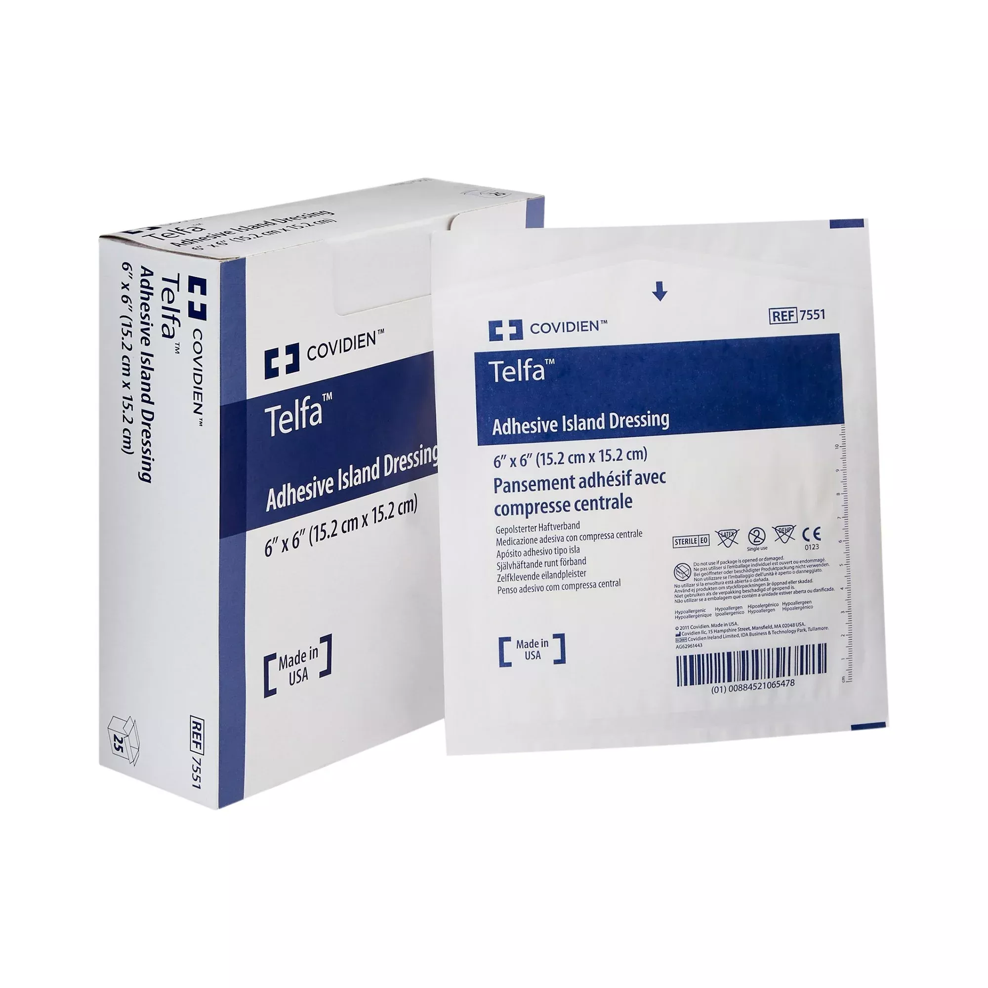 Telfa™ Adhesive Dressing, 6 x 6 Inch, 1 Each
