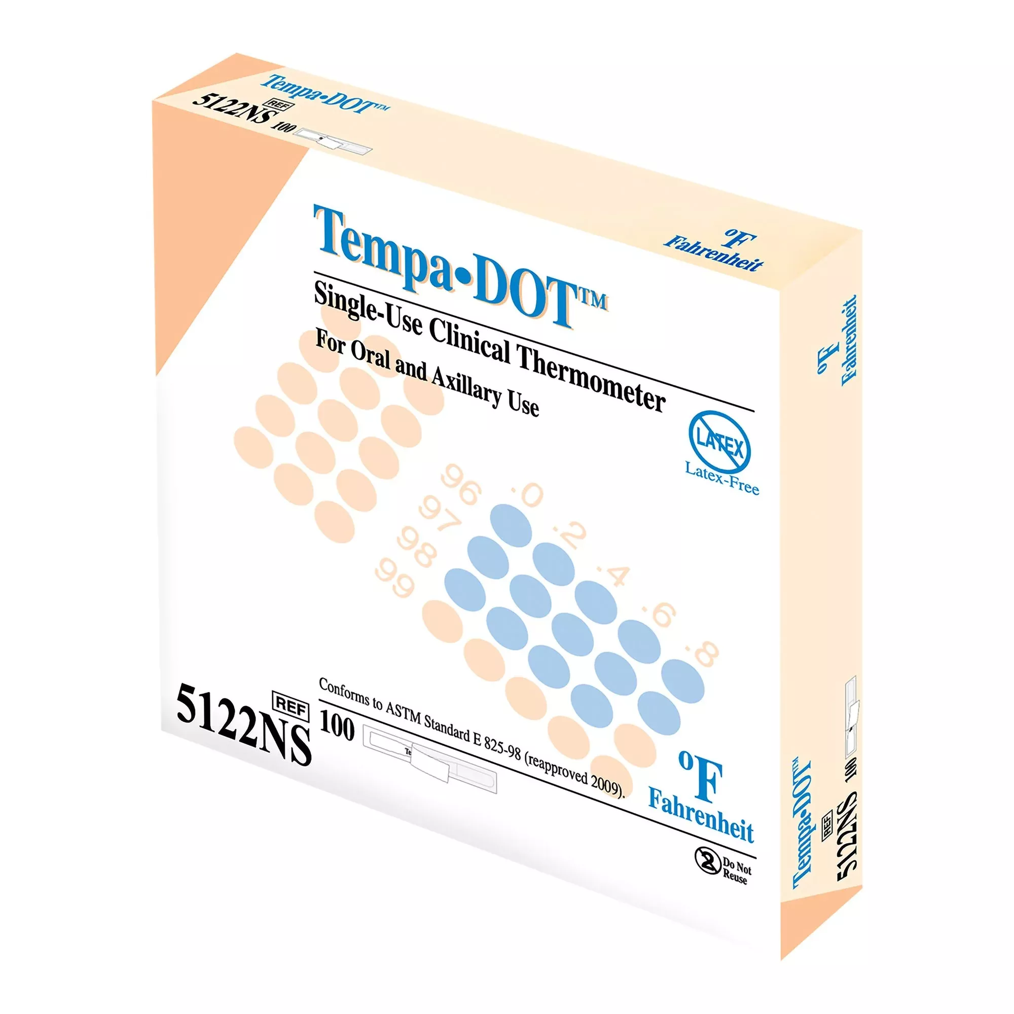 Tempa·DOT™ Disposable Oral Thermometer, 1 Case of 2000