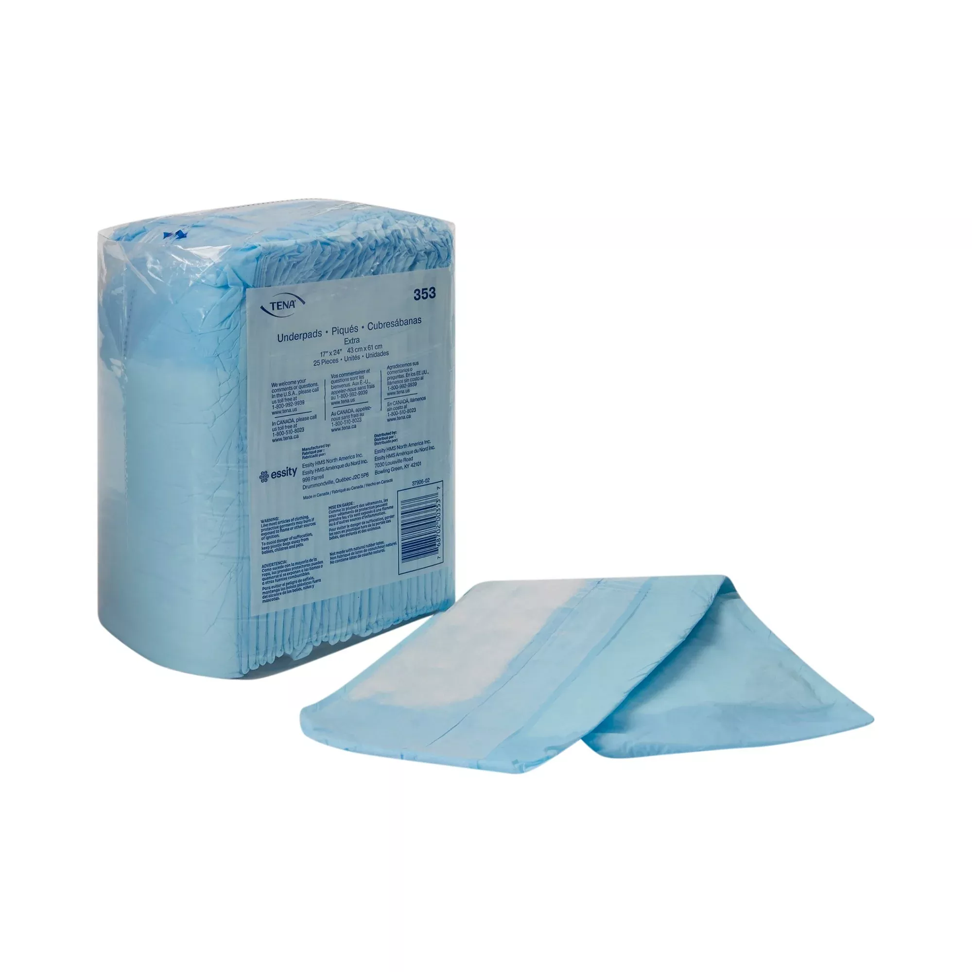 Tena Extra Underpad, 17 x 24 Inch, 1 Pack