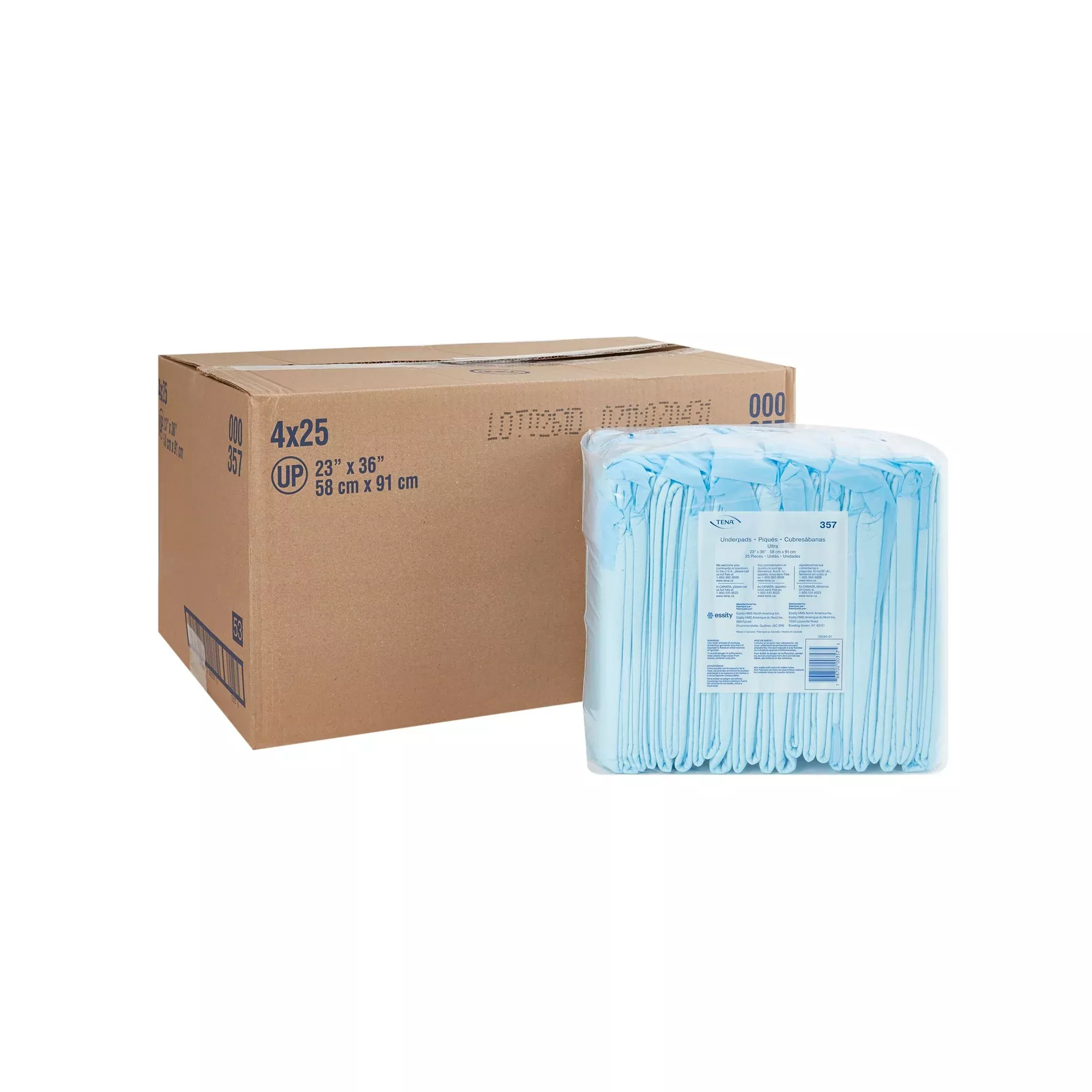 Tena Ultra Underpad, 23 x 36 Inch, 1 Case of 100