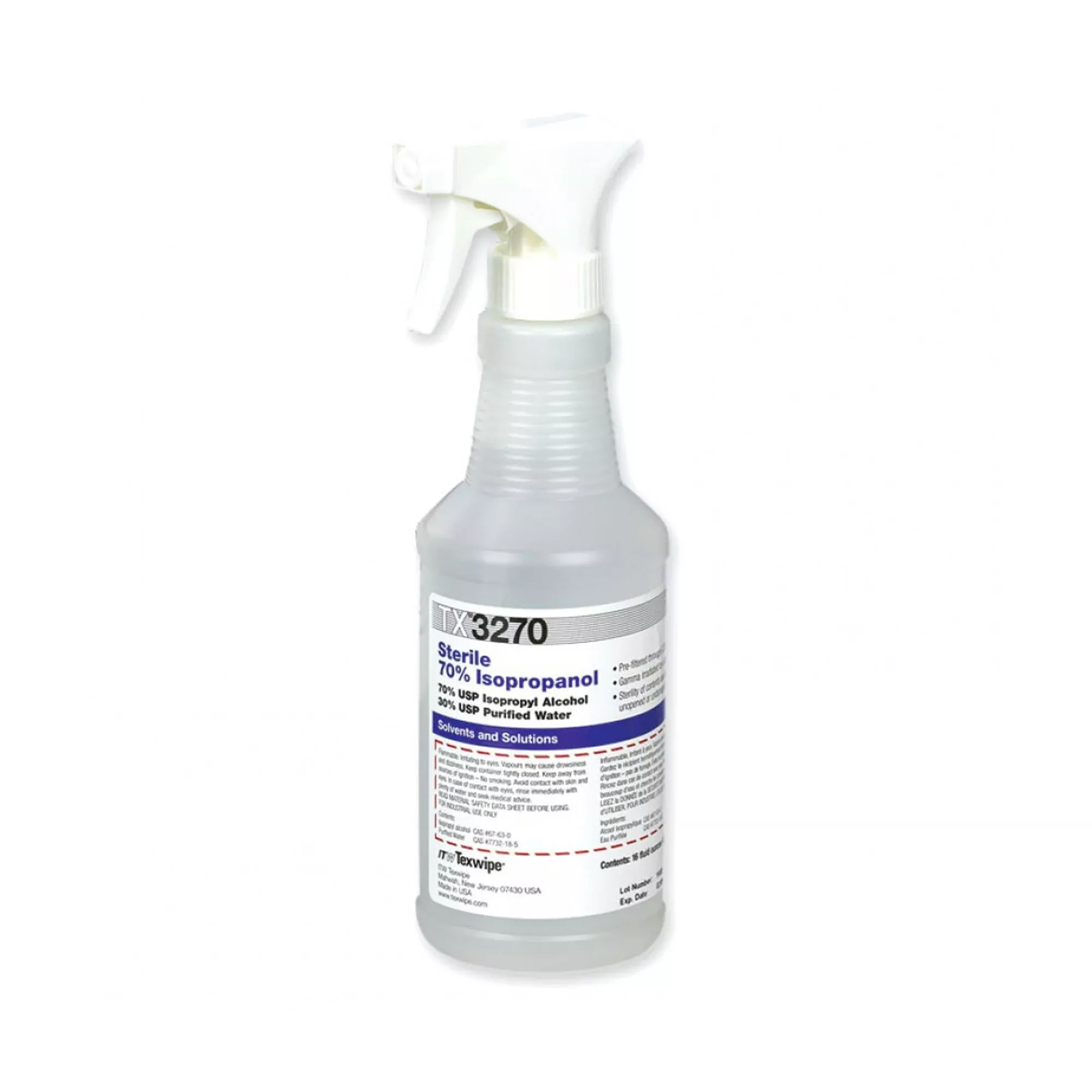Texwipe Surface Disinfectant Cleaner, 16 oz Trigger Spray Bottle, 1 Case of 12