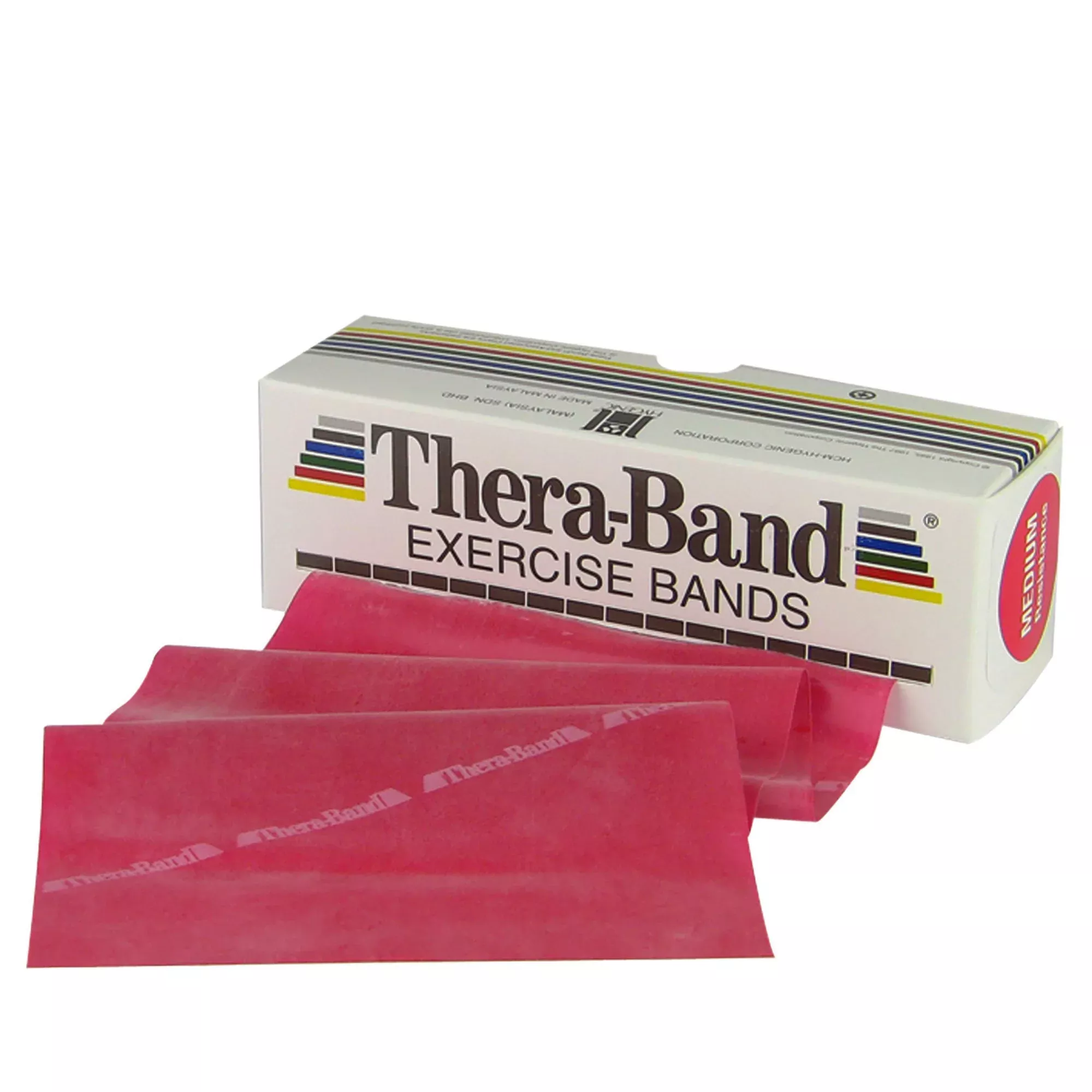 TheraBand Exercise Resistance Band, Red, 5 Inch x 6 Yard, Medium, 1 Each