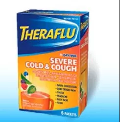 Theraflu Acetaminophen / Dextromethorphan / Phenylephrine Cold and Cough Relief, 1 Box