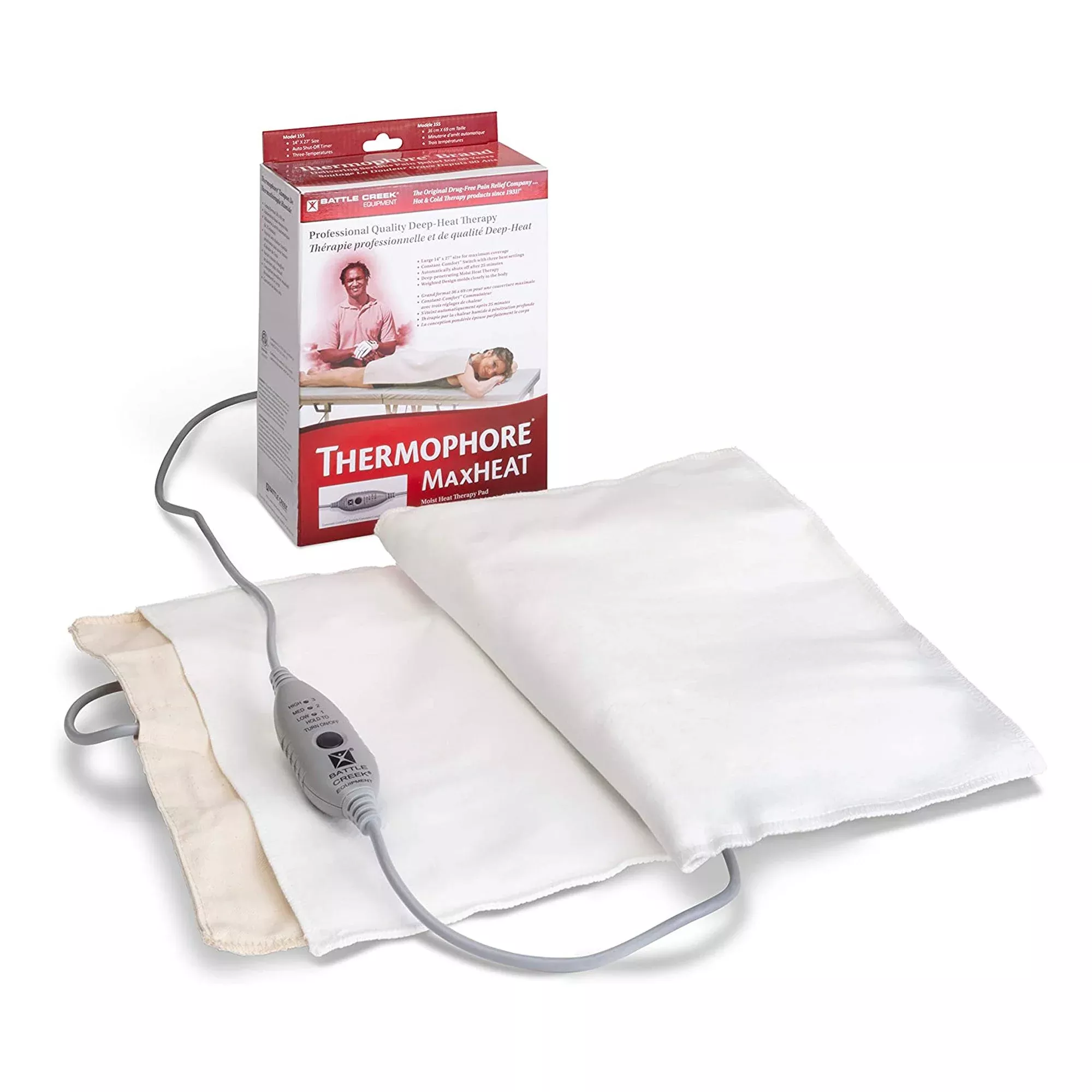 Thermophore MaxHEAT™ Moist Heating Pad for Backs, Hips, Legs and Shoulders, 1 Each