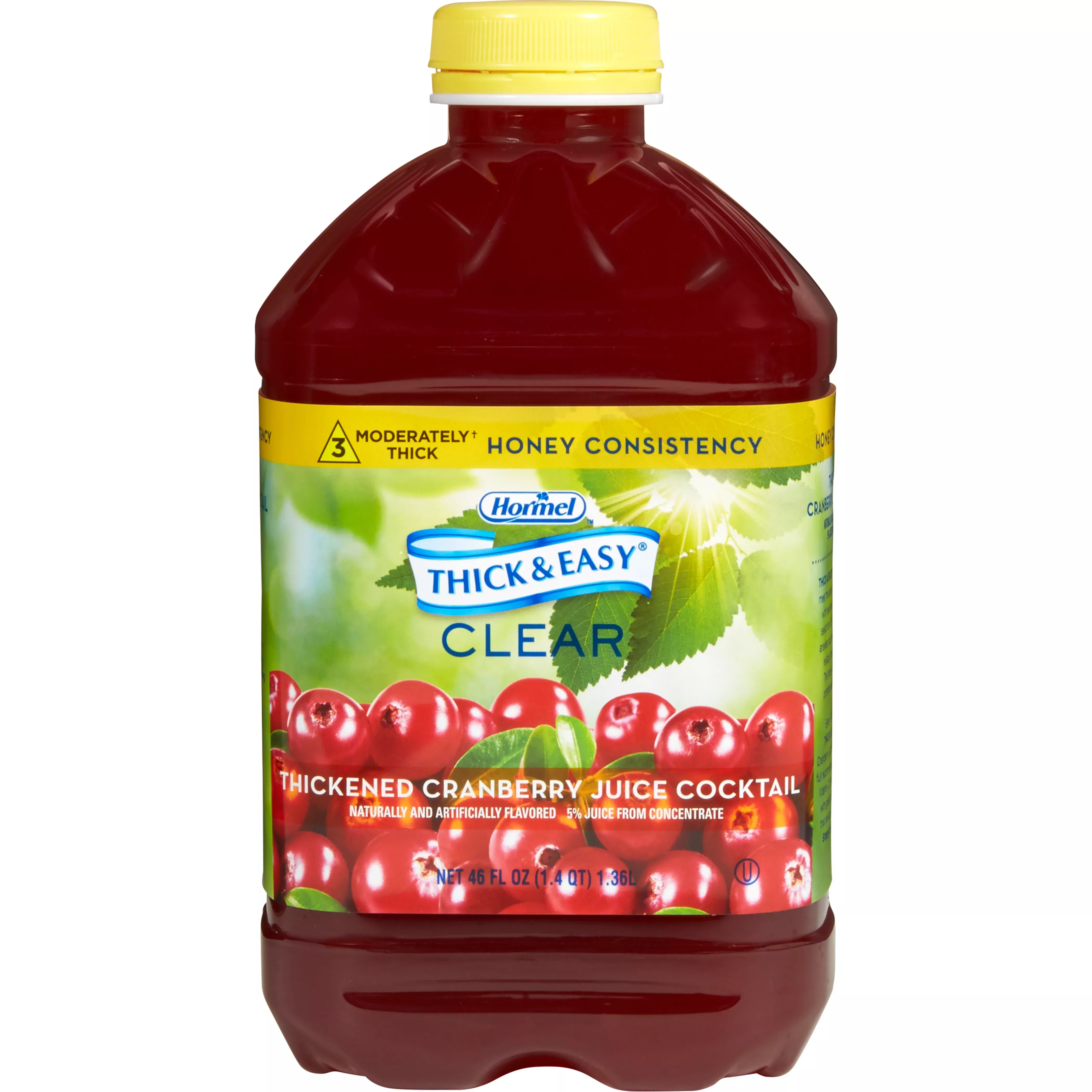Thick & Easy Clear Honey Consistency Cranberry Thickened Beverage, 46 oz. Bottle, 1 Each