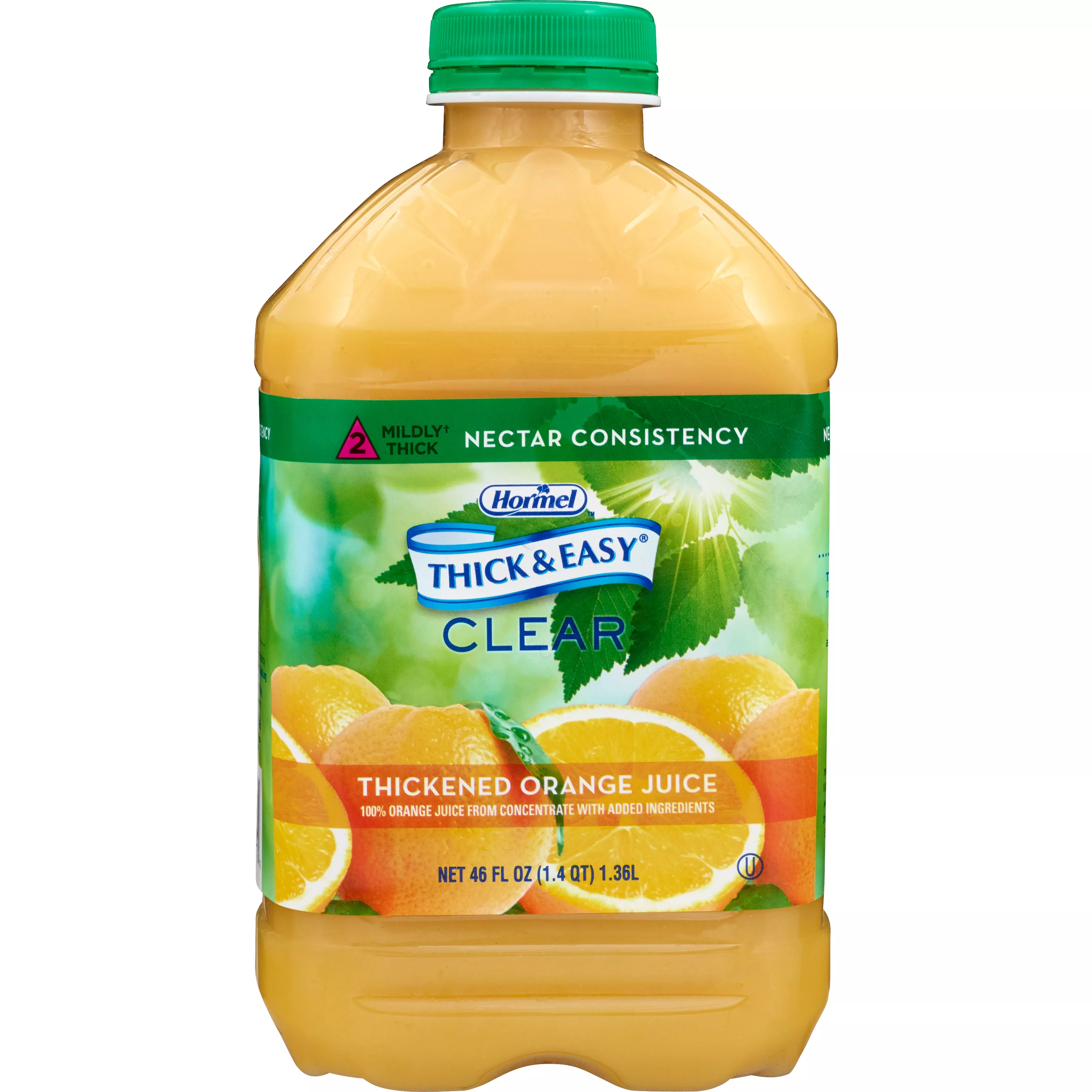 Thick & Easy Clear Nectar Consistency Orange Juice Thickened Beverage, 46 oz. Bottle, 1 Each