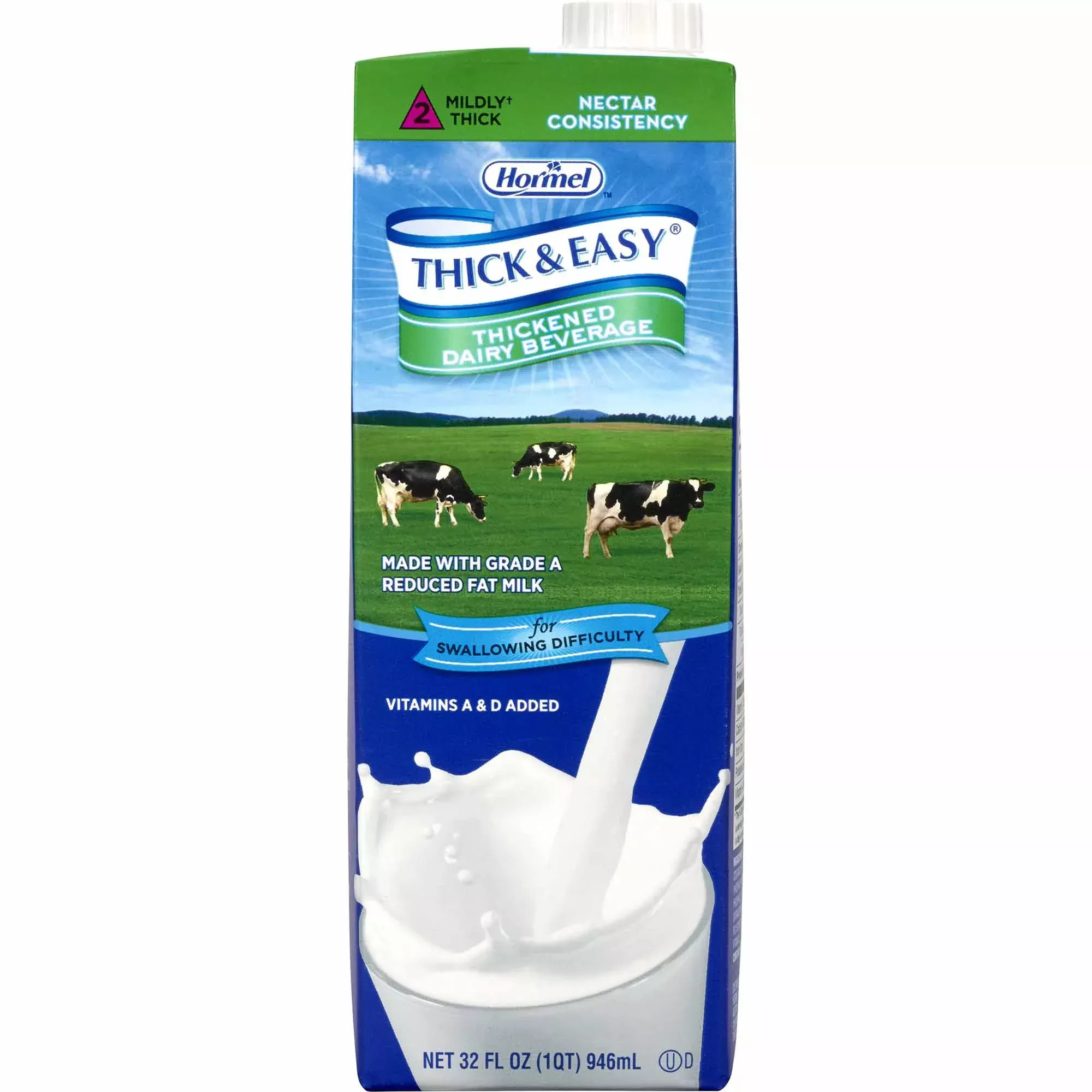 Thick & Easy Dairy Nectar Consistency Milk Thickened Beverage, 32-ounce Carton, 1 Each