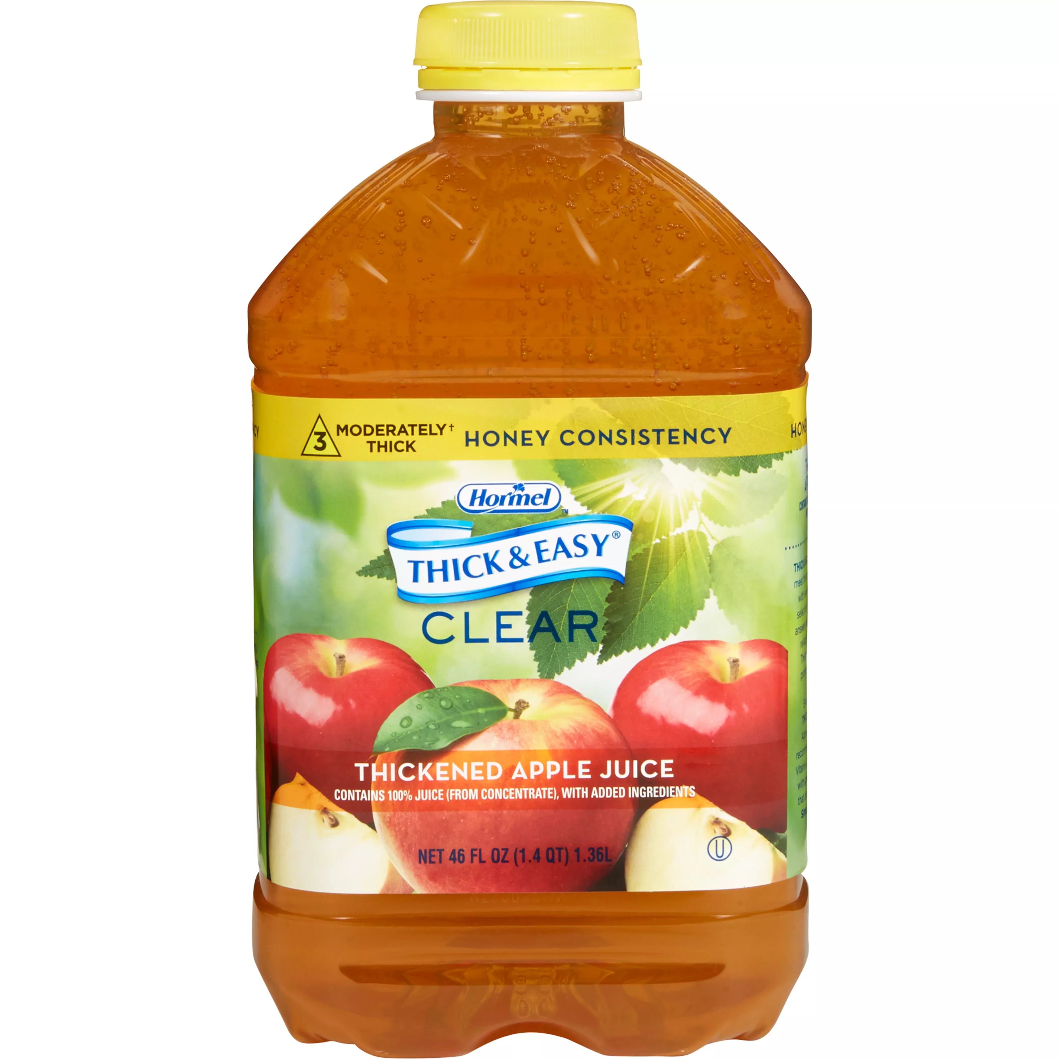 Thick & Easy Honey Consistency Apple Thickened Beverage, 46 oz. Bottle, 1 Each