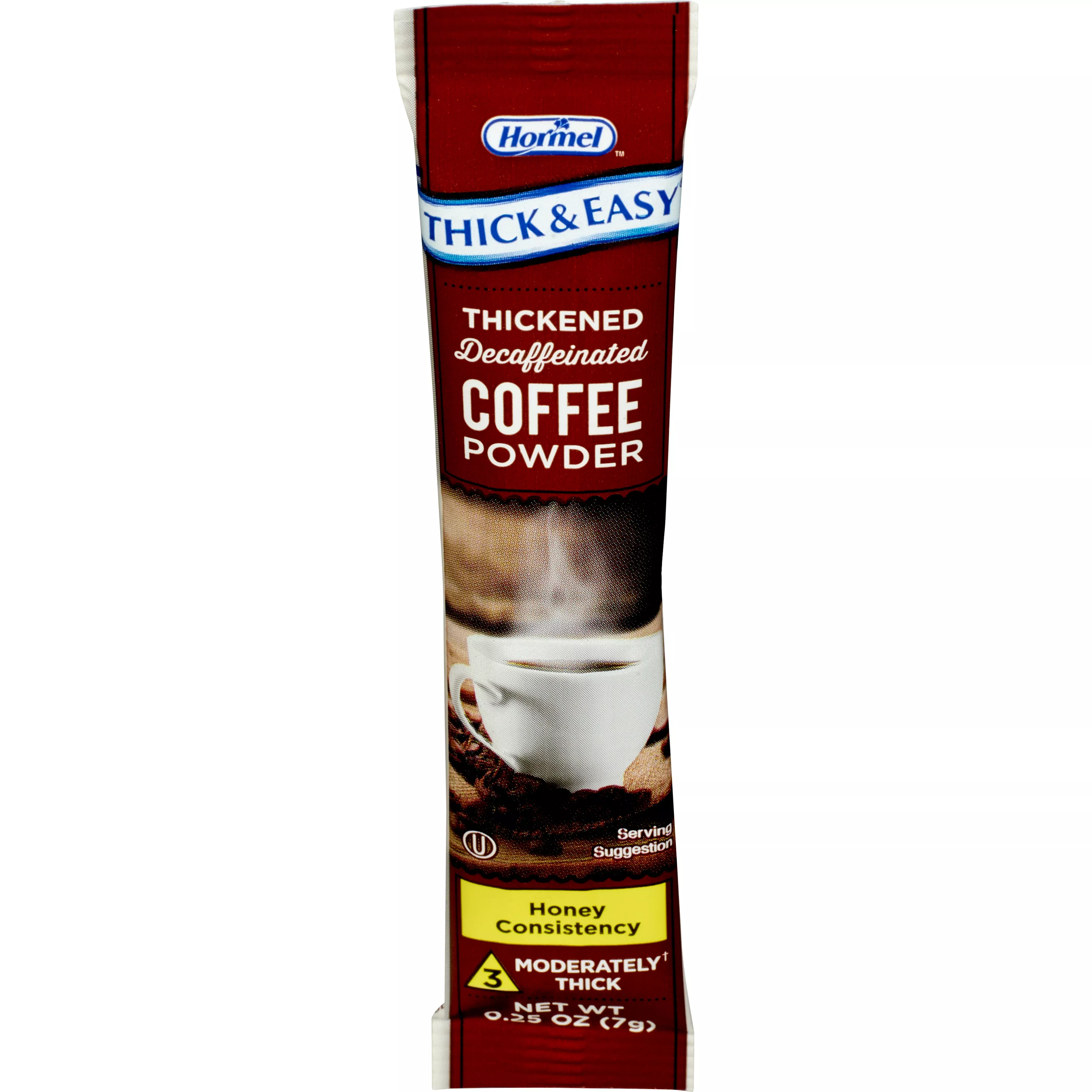 Thick & Easy Honey Consistency Coffee Thickened Decaffeinated Beverage, 7-gram Packet, 1 Each