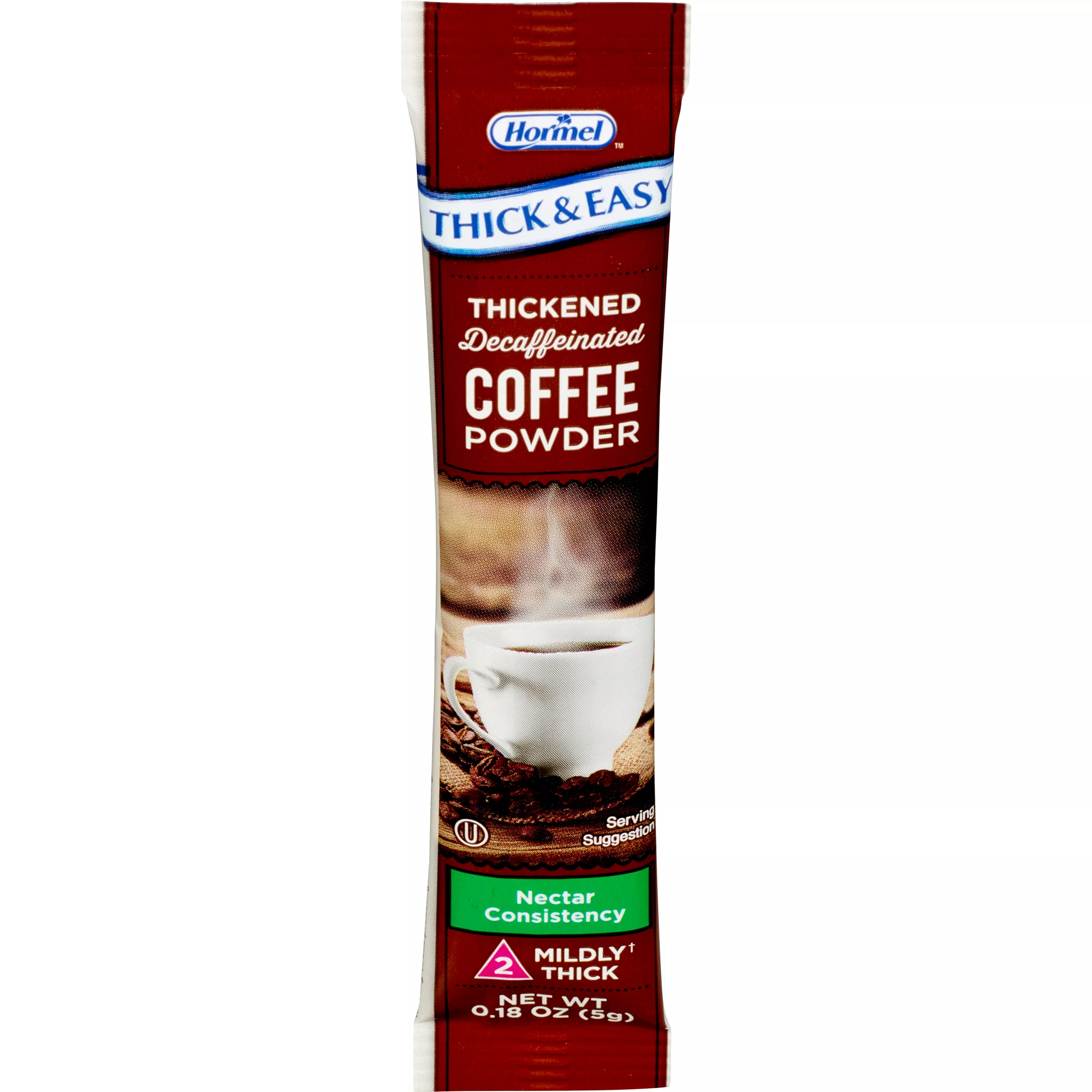 Thick & Easy Nectar Consistency Coffee Thickened Decaffeinated Beverage, 7-gram Packet, 1 Each