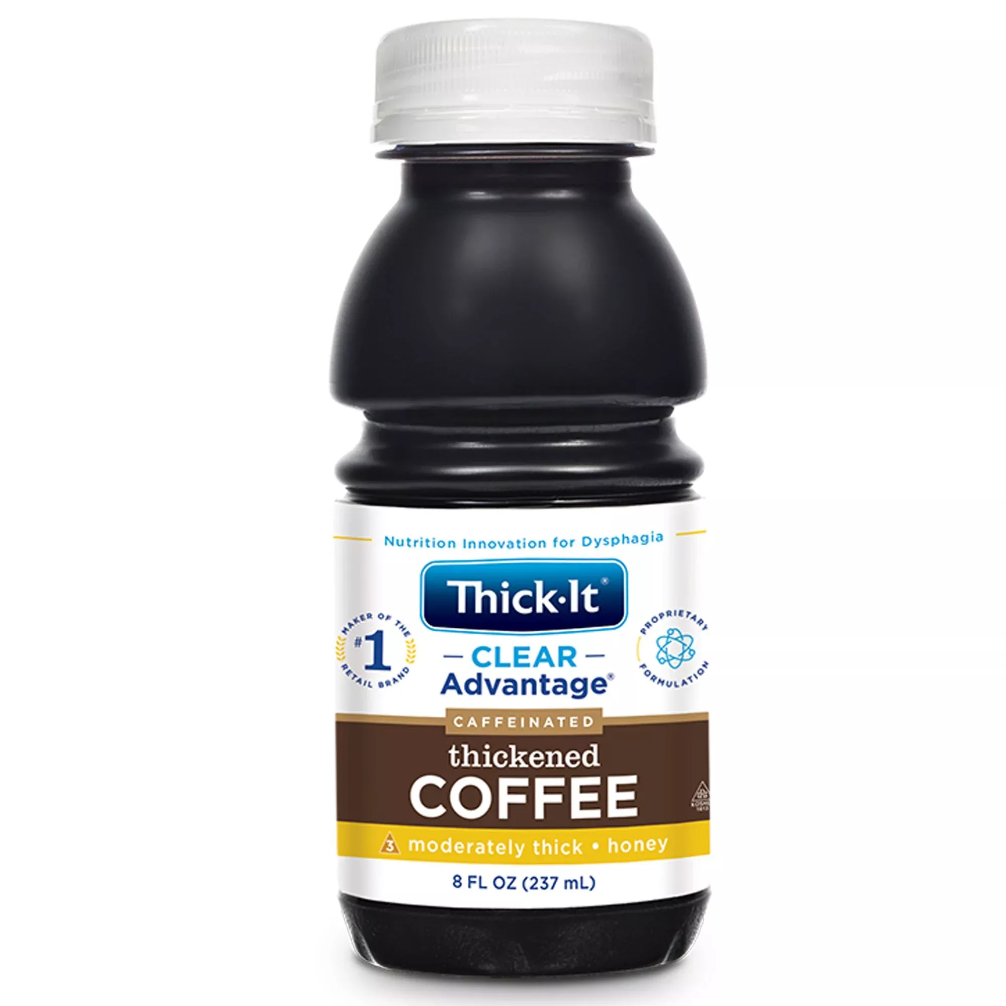 Thick-It Clear Advantage Honey Consistency Coffee Thickened Beverage, 8-ounce Bottle, 1 Each