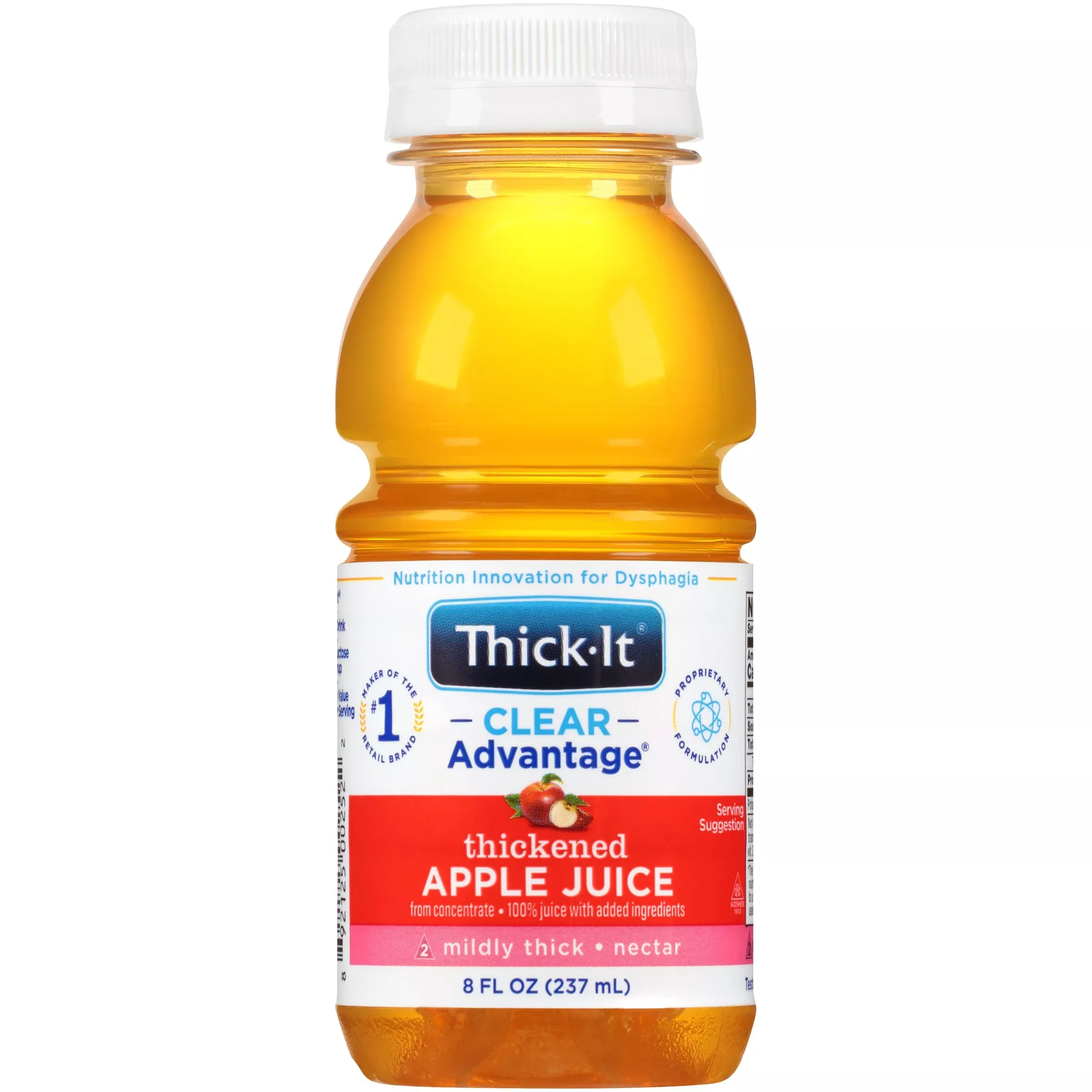 Thick-It Clear Advantage Nectar Consistency Apple Thickened Beverage, 8 oz. Bottle, 1 Each