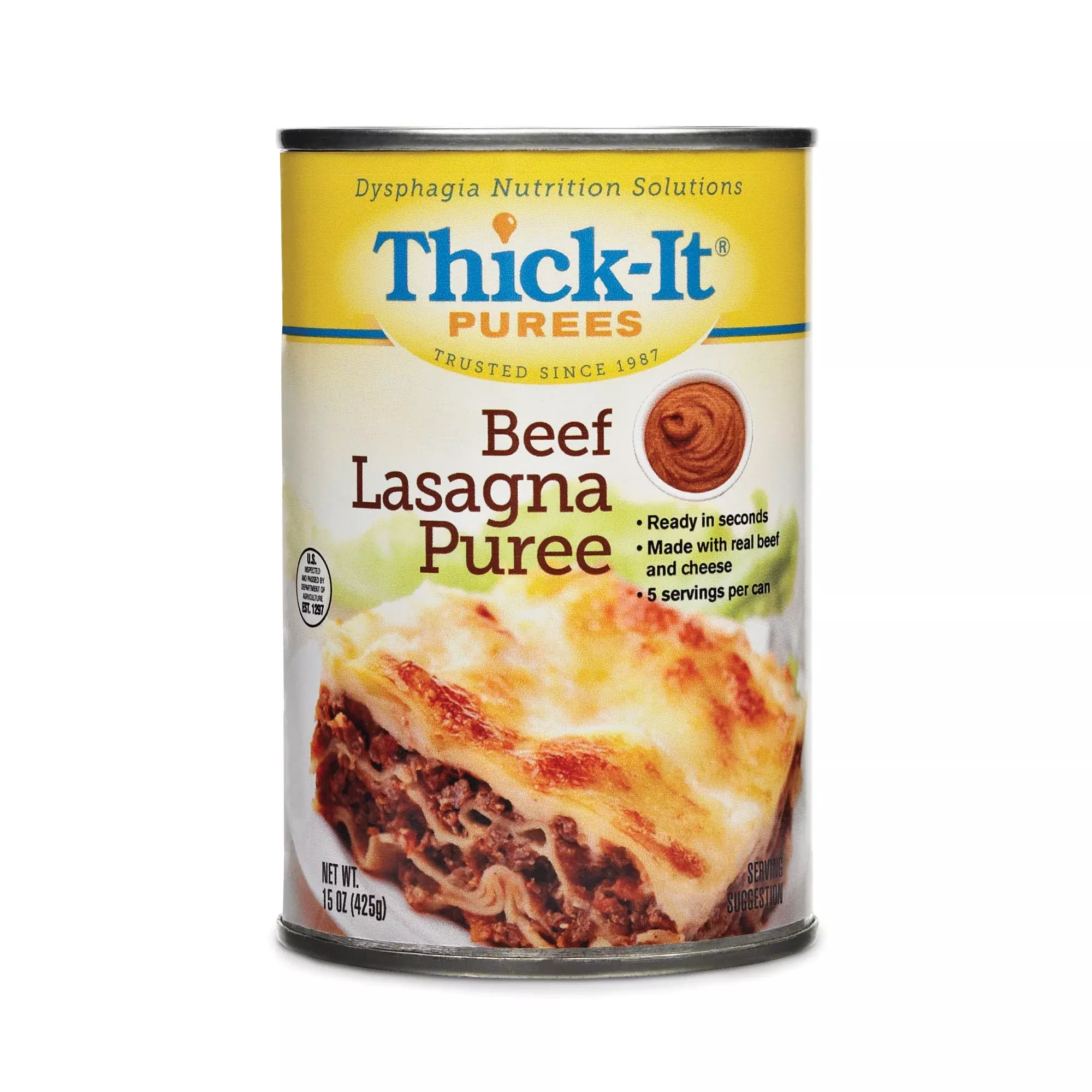 Thick-It Purée Beef Lasagna Purée Thickened Food, 15-ounce Can, 1 Each