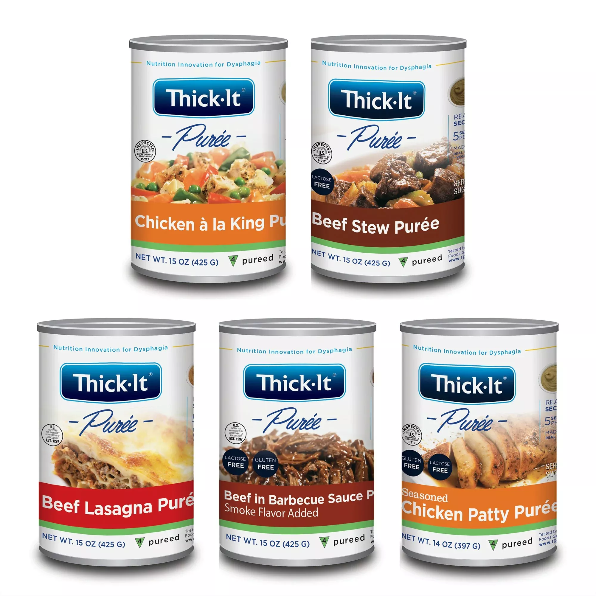 Thick-It Variety of Meat Entrées Purée, 12 Cans per Case, 1 Case of 12
