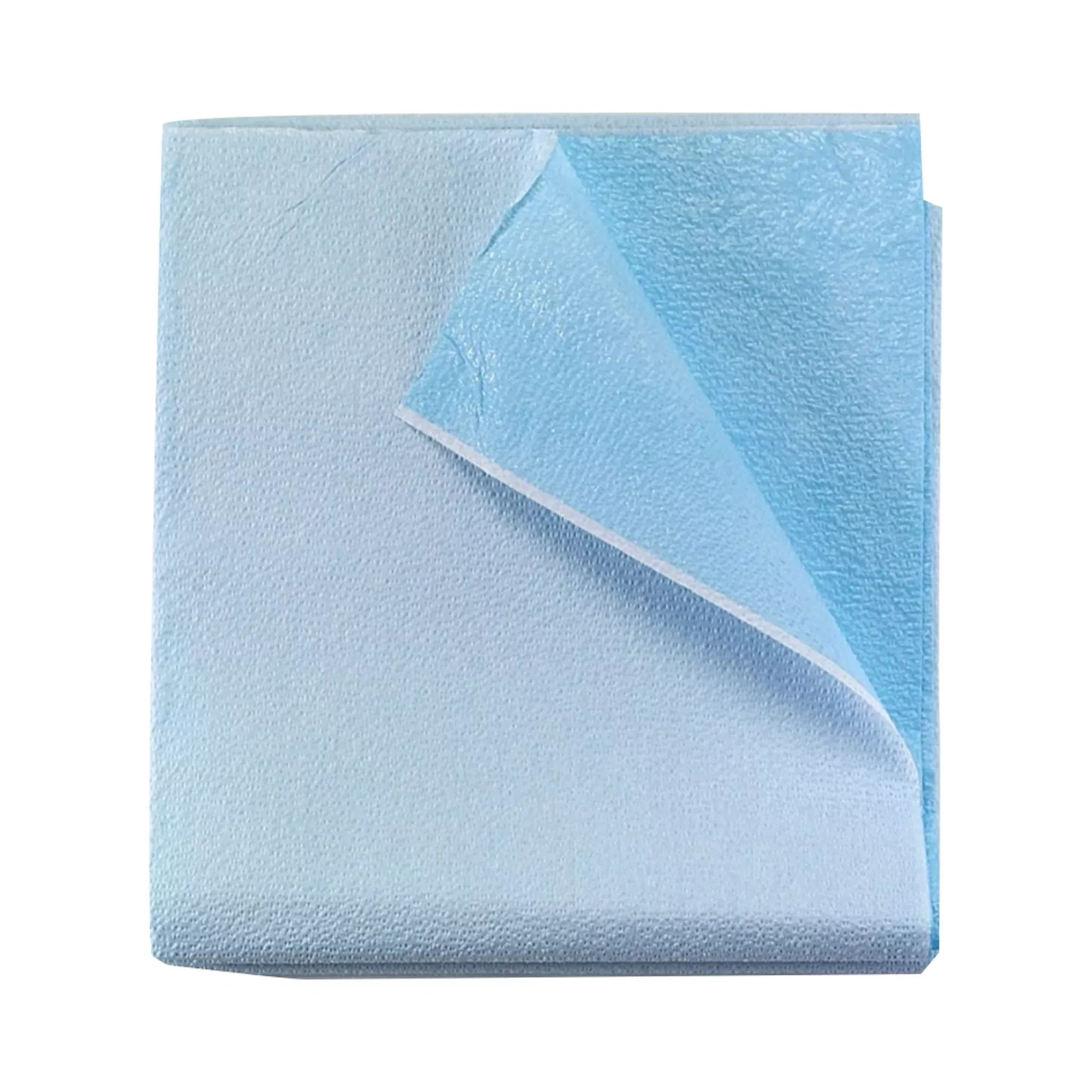 Tidi Everyday Blue Flat Stretcher Sheet, 40 x 60 Inch, 1 Case of 100