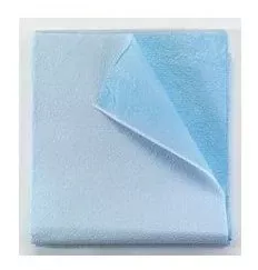 Tidi Everyday Blue Flat Stretcher Sheet, 40 x 72 Inch, 1 Case of 50