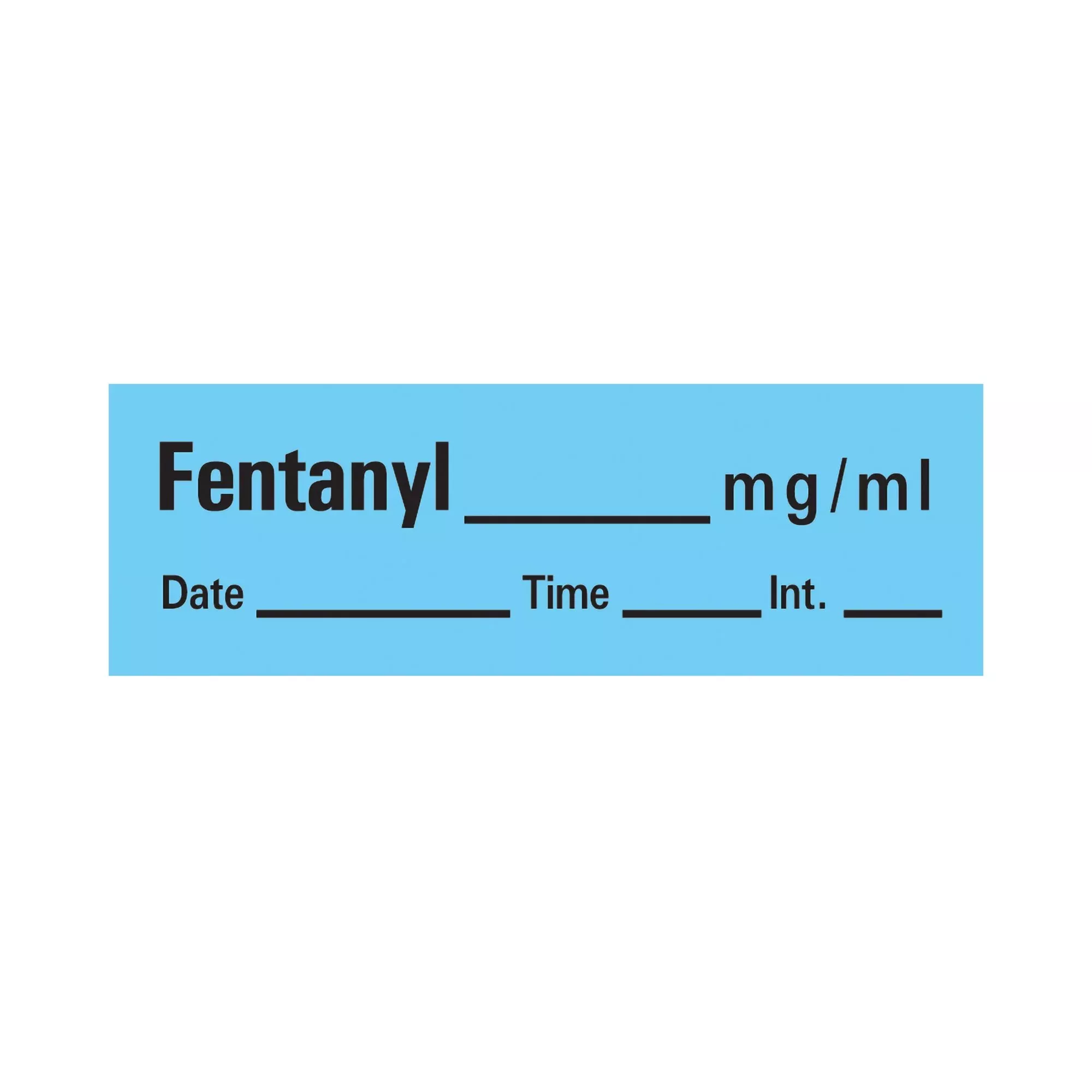 Timemed Anesthesia Label Tape, Fentanyl, 1/2 x 1-1/2 Inch, 1 Roll