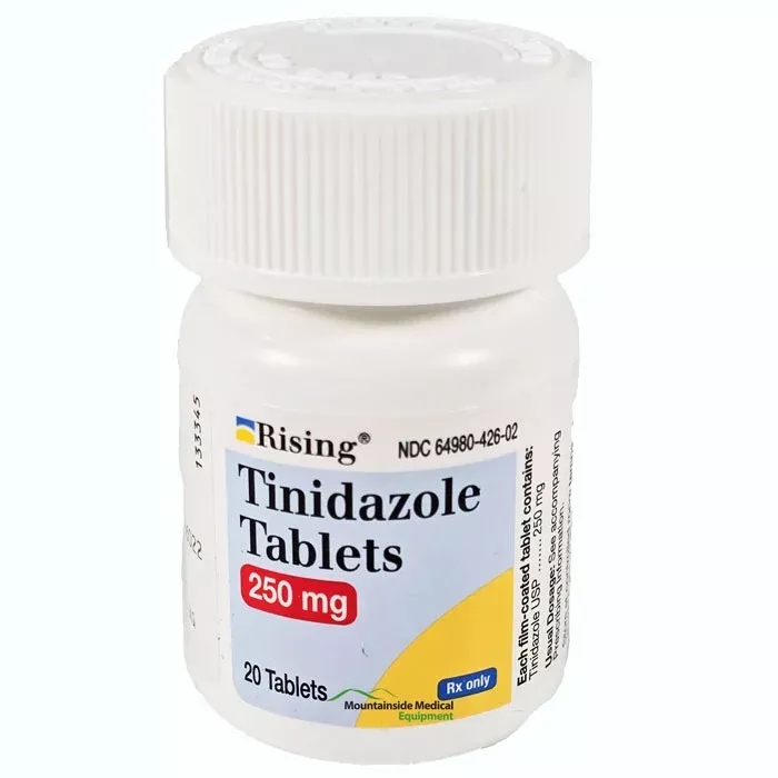 Tinidazole 250 mg Tablets by Rising Pharma 20 Count (RX)