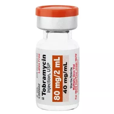Tobramycin Sulfate Injection 40 mg/mL Multiple Dose 2 mL x 25/Tray (RX)