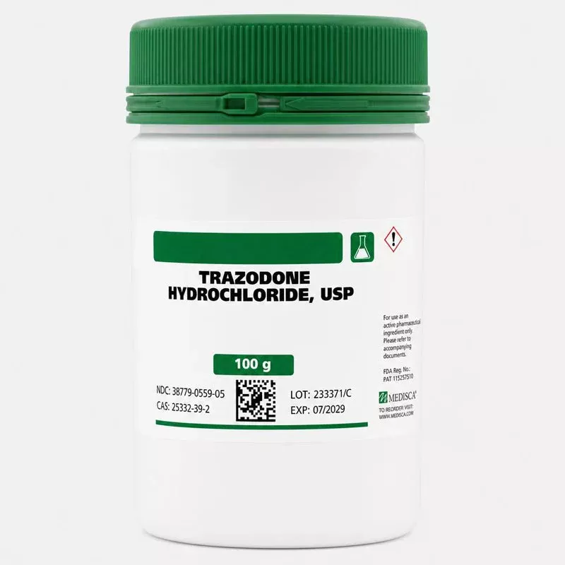 Trazodone Hydrochloride API Powder USP For Custom Compounding (Rx)
