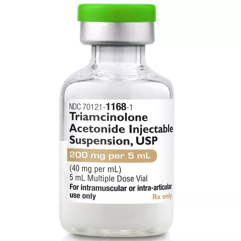 Triamcinolone Acetonide 40 mg/mL Injection Multiple-Dose Vial 5 mL (Rx)