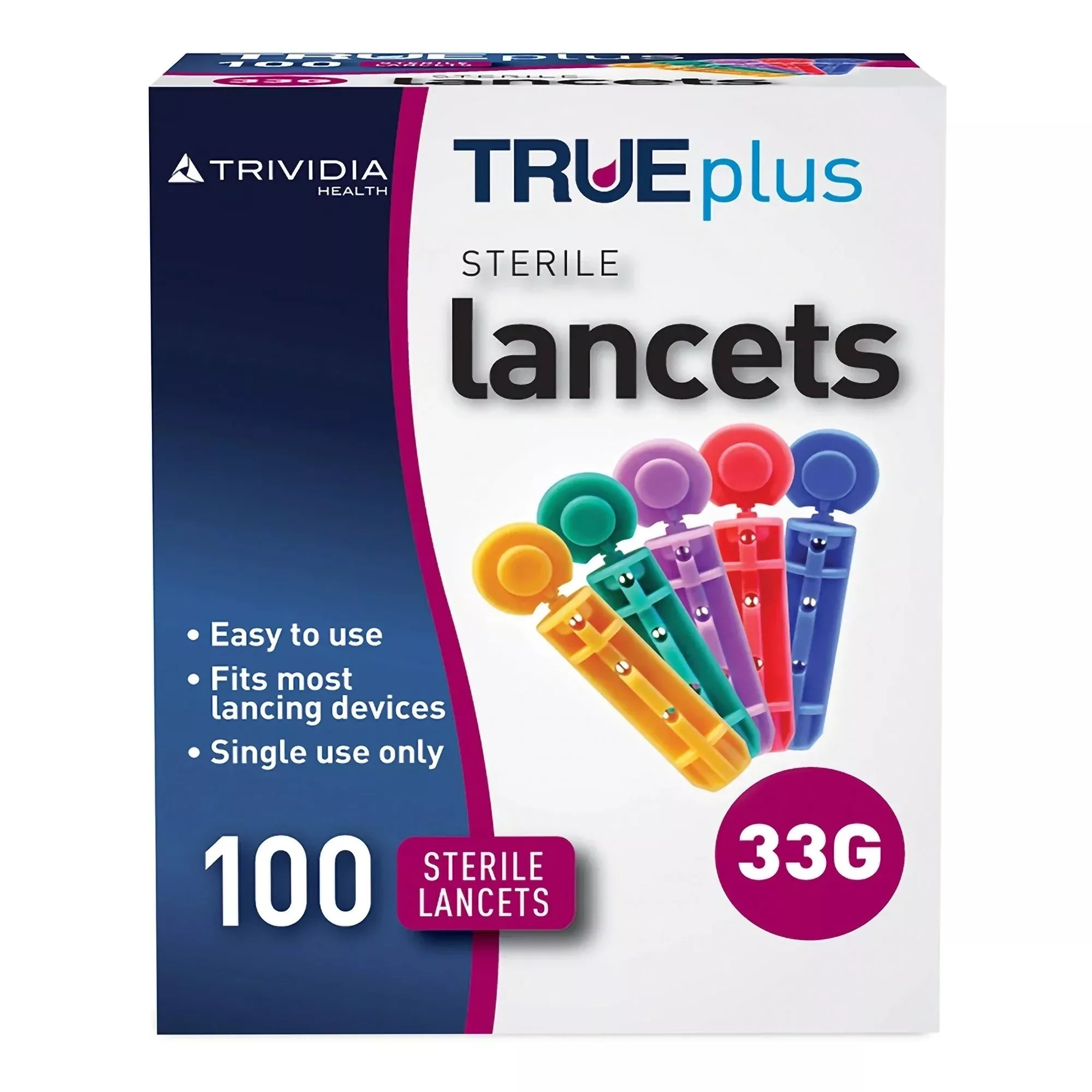 TRUEplus™ Lancet, 33G, 1 Box of 100