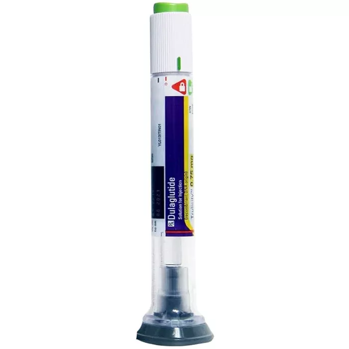 Trulicity (Dulaglutide) Injection Pre-filled Pens 0.75 mg/0.5 mL (4-Pack) **Refrigeration Required (RX)