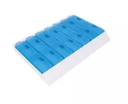 Twice-A-Day Pill Organizer, 1 Each
