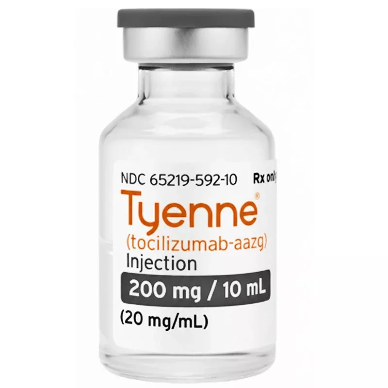 Tyenne Tocilizumab-Aazg Injection 200/10 mL (20 mg/mL) Single-Dose Vial, Preservative Free 10 mL (RX)