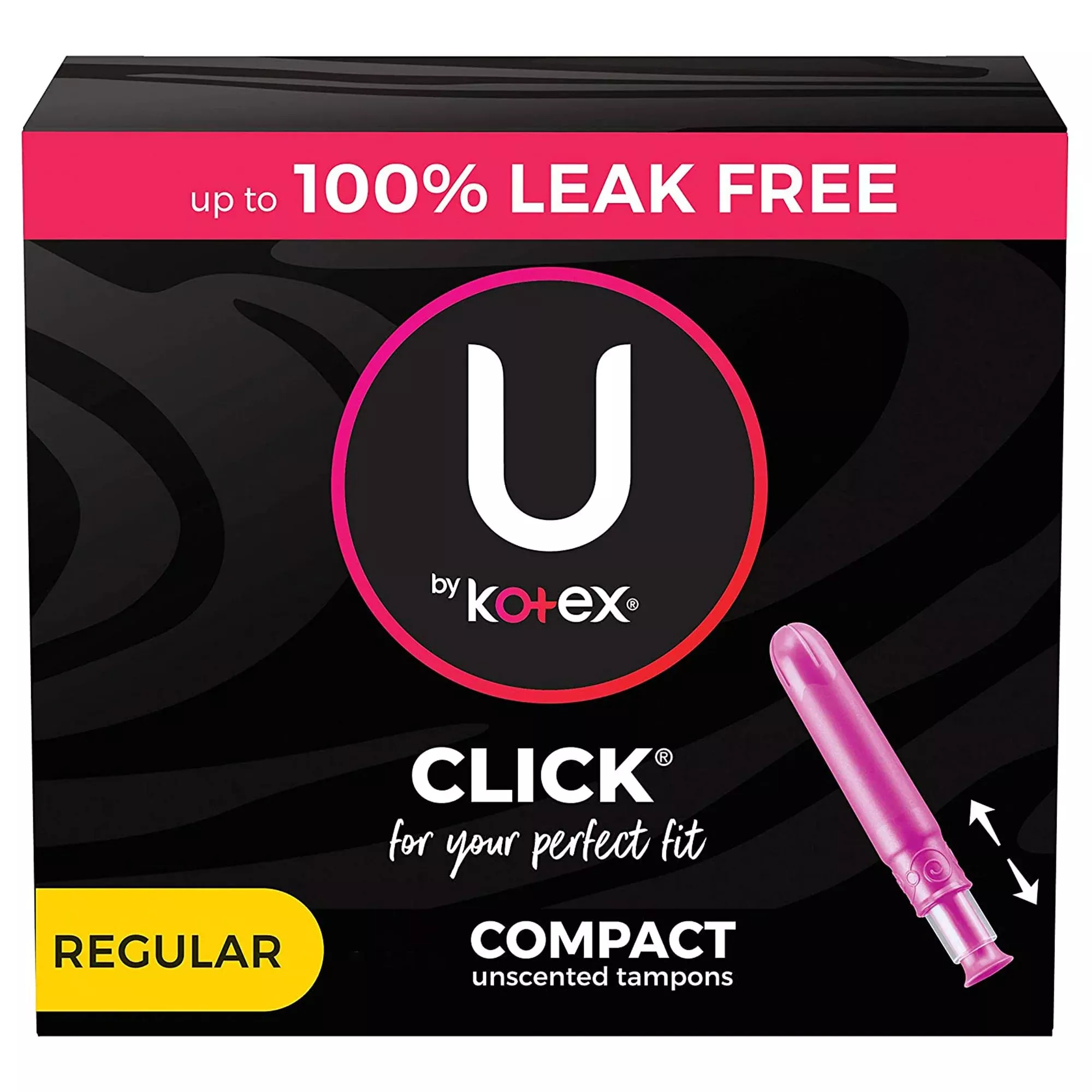 U By Kotex Click Compact Tampons, Regular, 1 Pack of 16