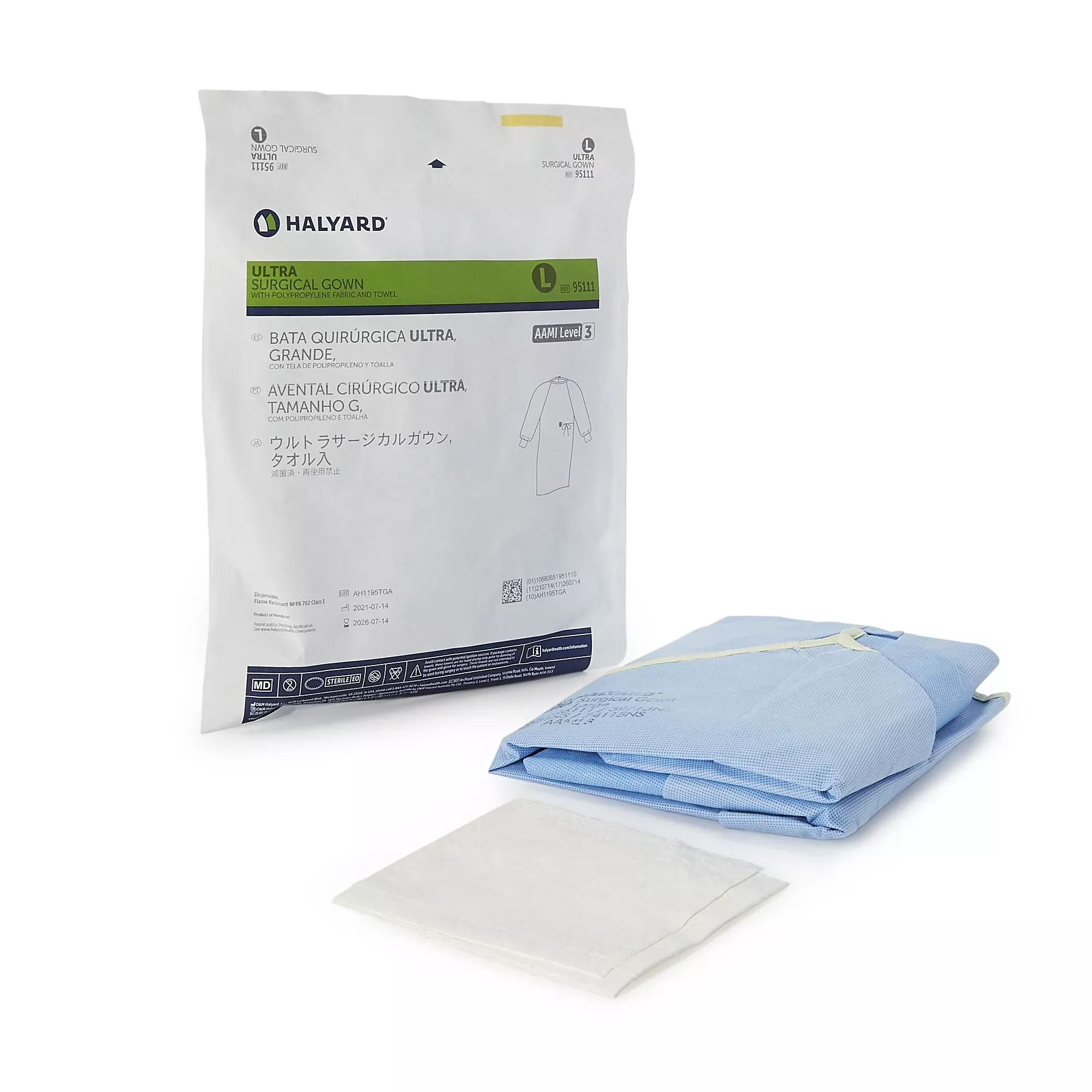 ULTRA Non-Reinforced Surgical Gown with Towel, 1 Each